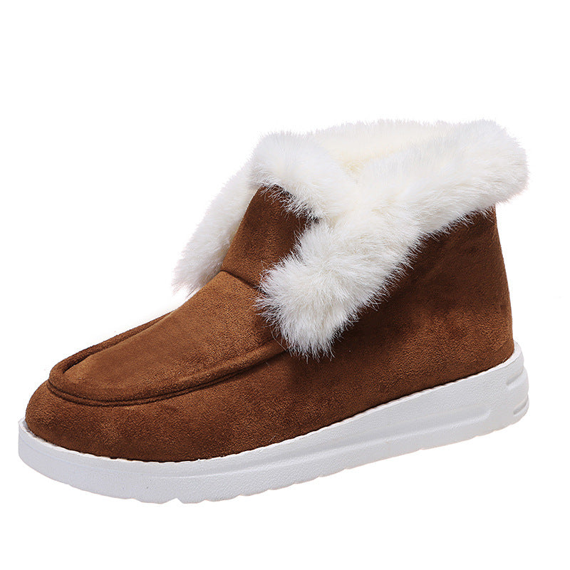 Cute Warm Women's Ankle Snow Boots