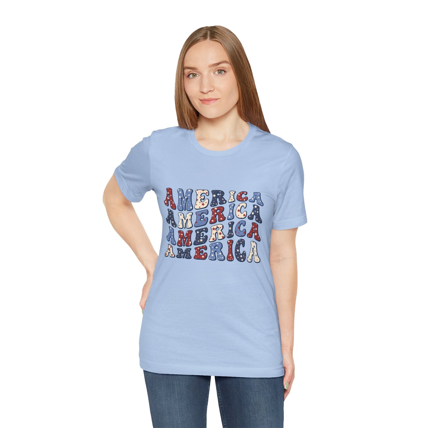 America America Unisex Jersey Short Sleeve Tee