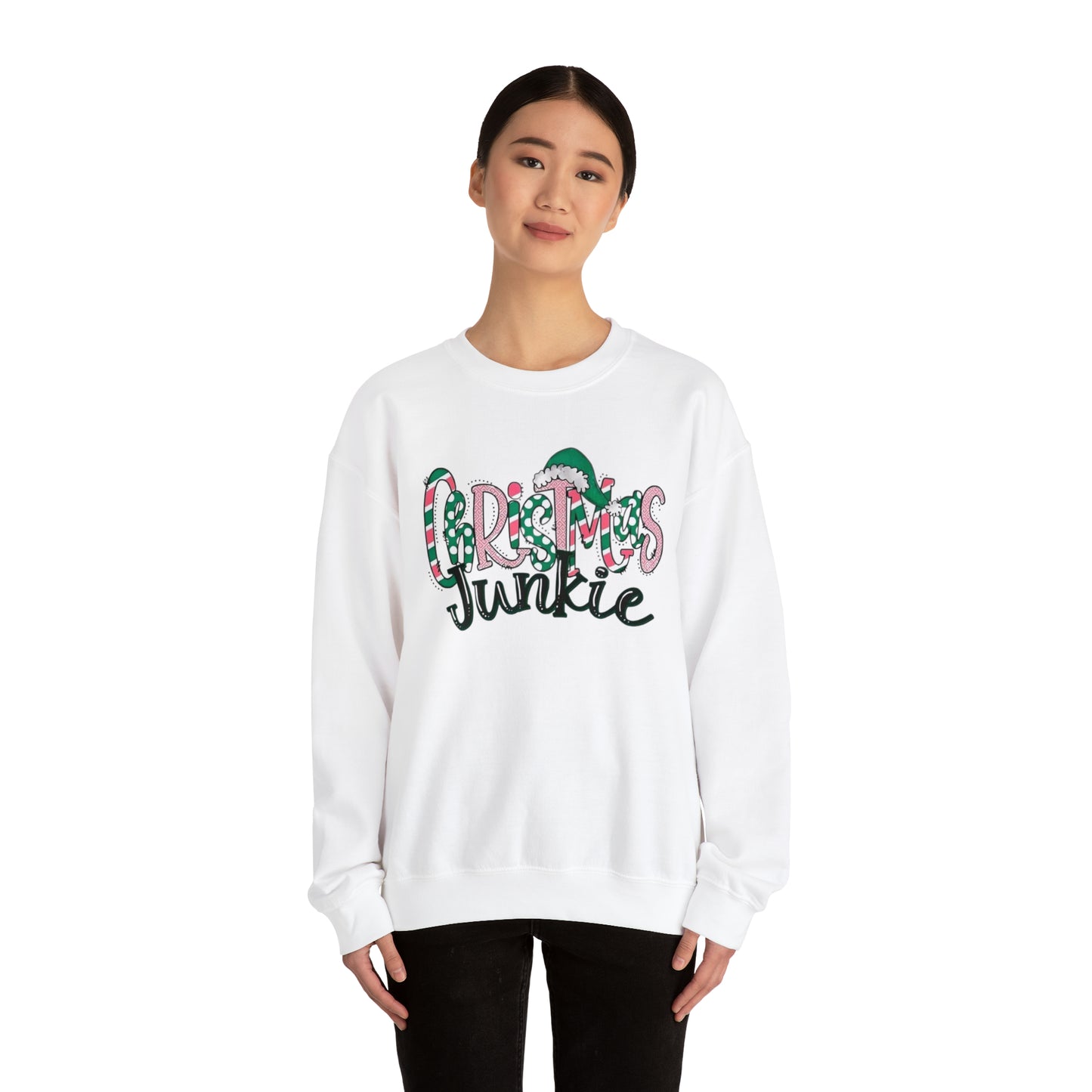 Christmas Junkie Unisex Heavy Blend™ Crewneck Sweatshirt