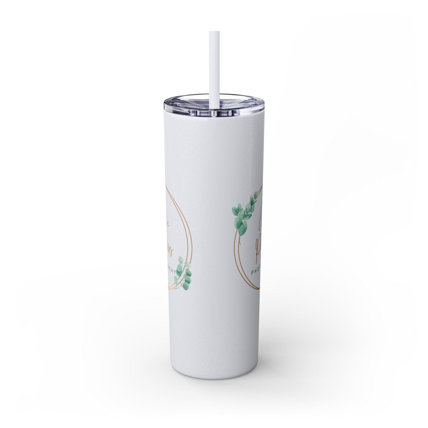 Leslie Phillips Photography Skinny Tumbler with Straw, 20oz