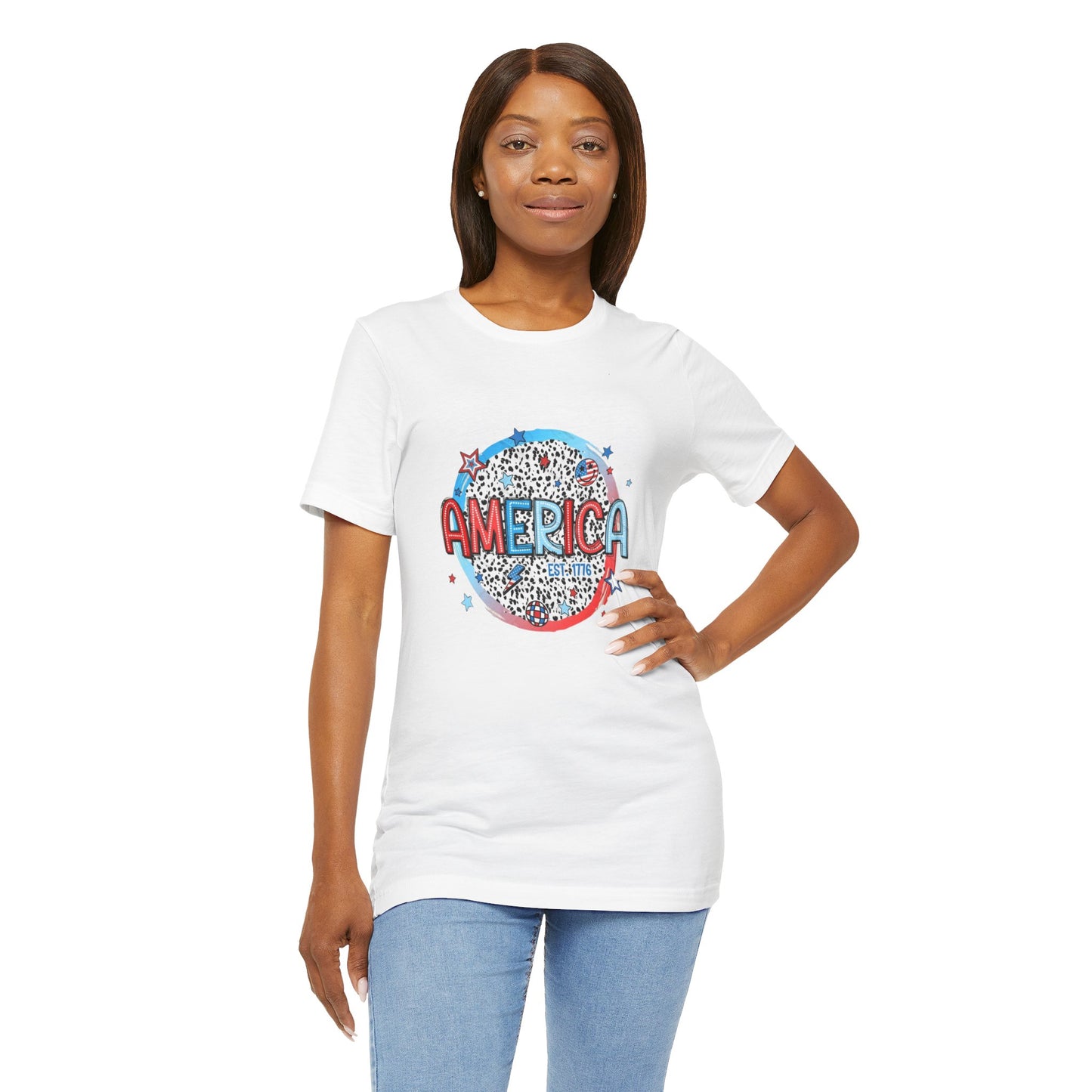 America Est 1776 Unisex Jersey Short Sleeve Tee