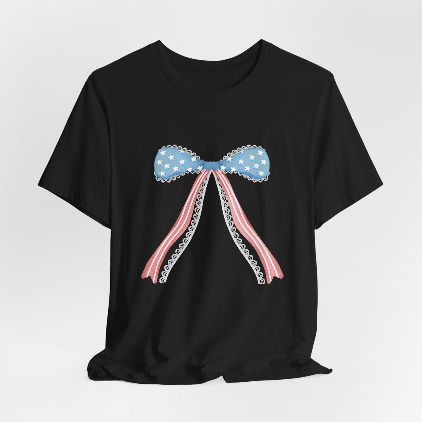 Patriotic Bow Unisex Jersey Short Sleeve Tee