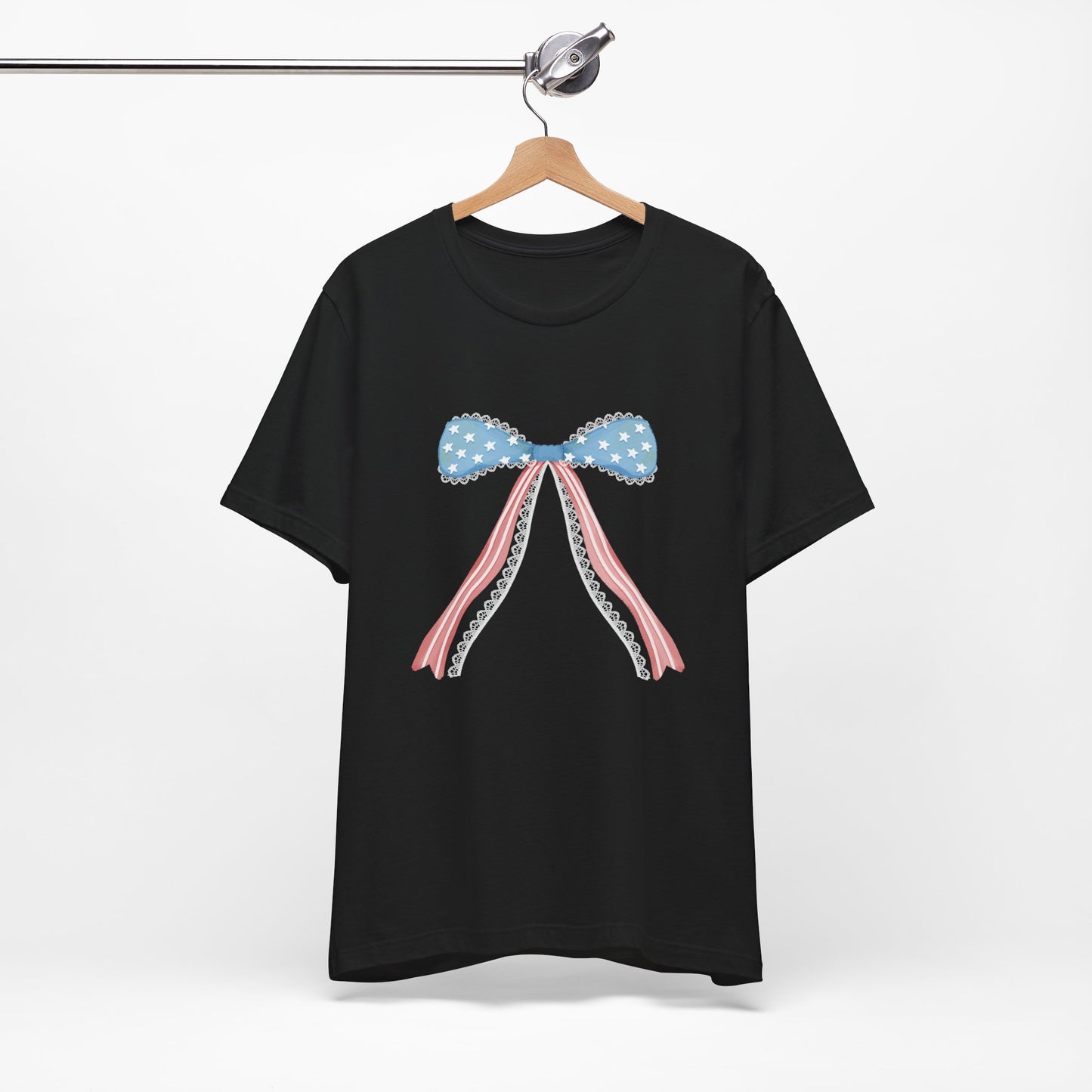 Patriotic Bow Unisex Jersey Short Sleeve Tee