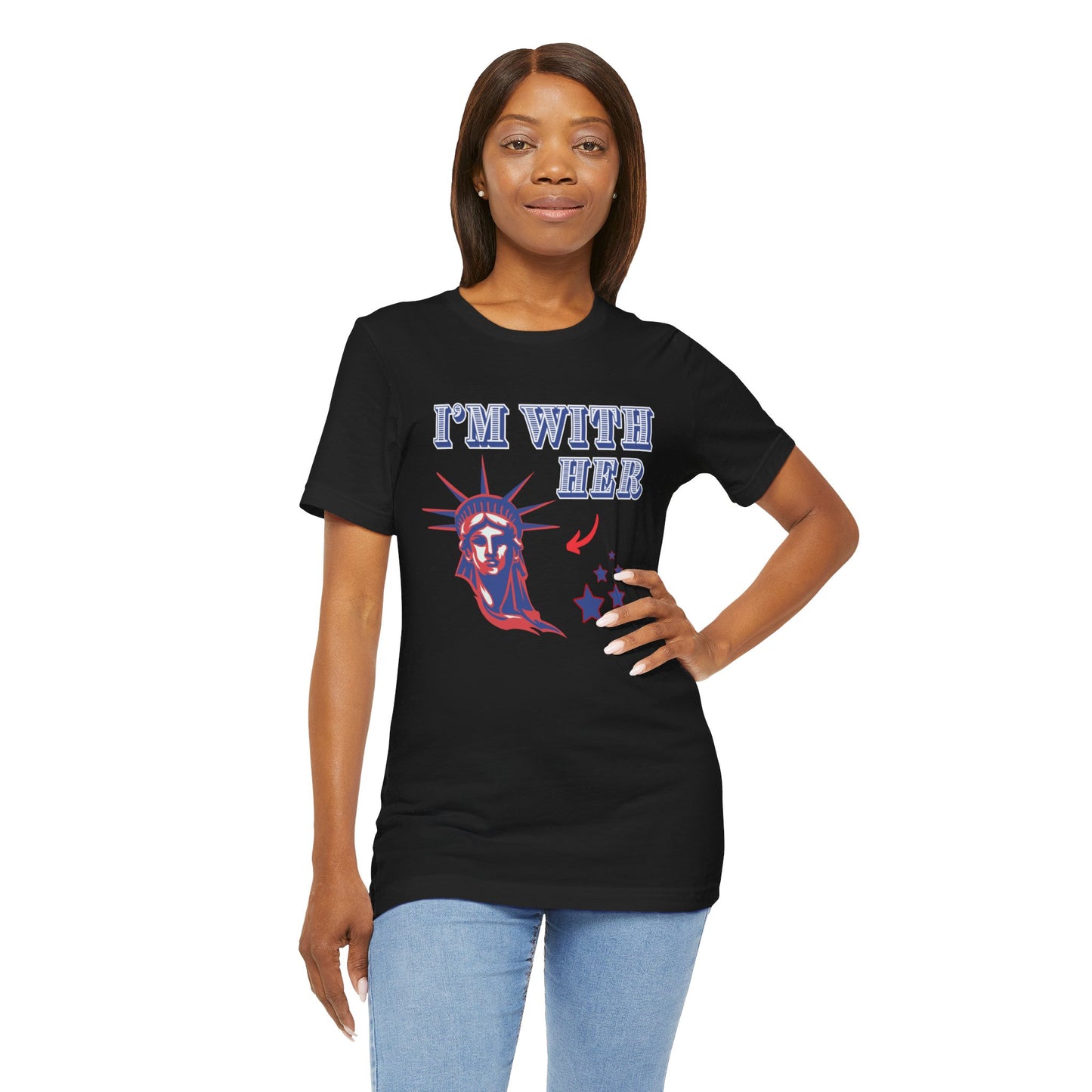 I’m With Her Unisex Jersey Short Sleeve Tee