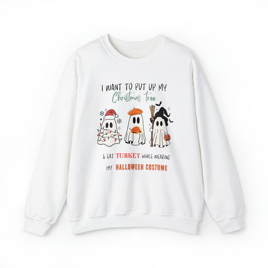 Christmas, Turkey Halloween Costume Unisex Heavy Blend™ Crewneck Sweatshirt