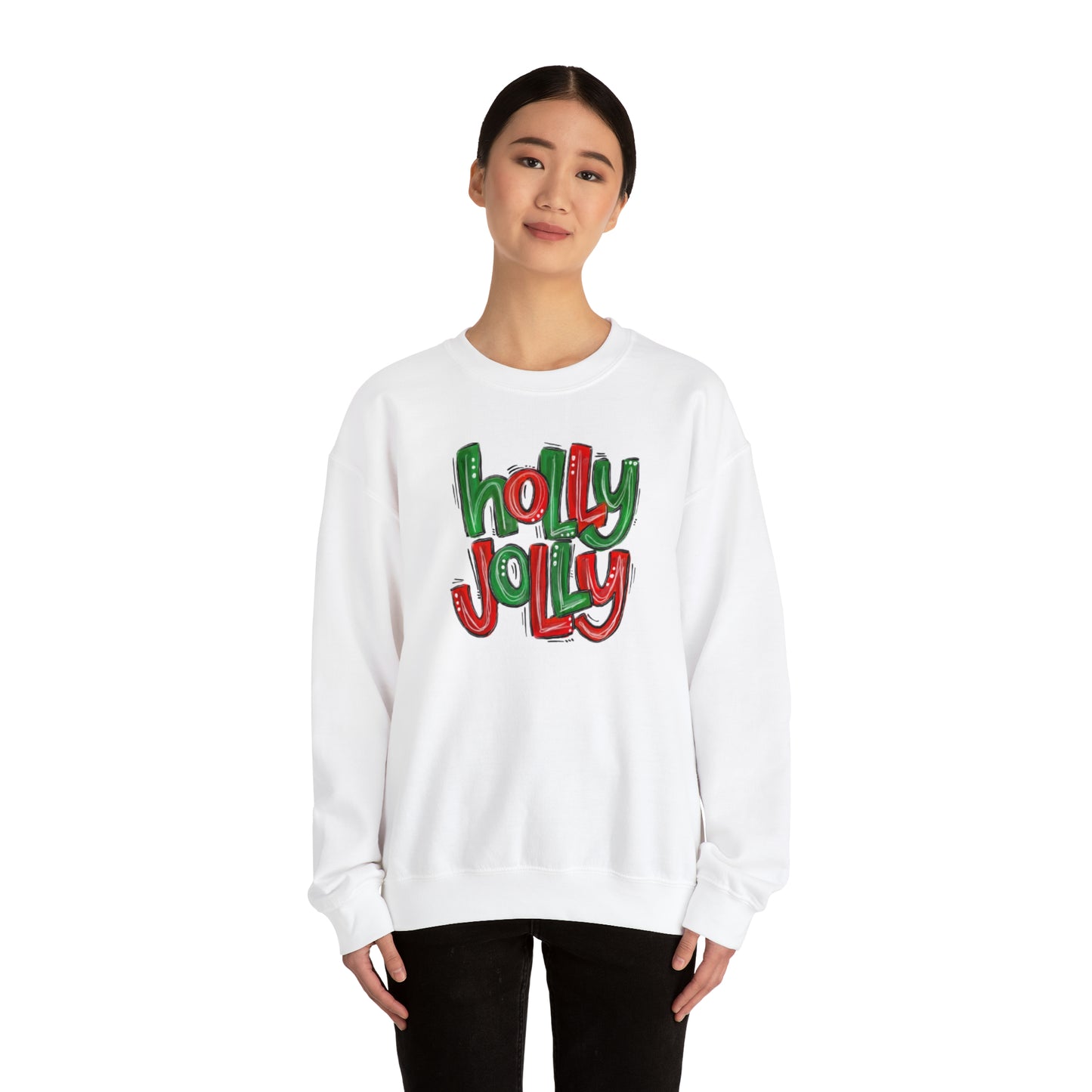 Holly Jolly Unisex Heavy Blend™ Crewneck Sweatshirt