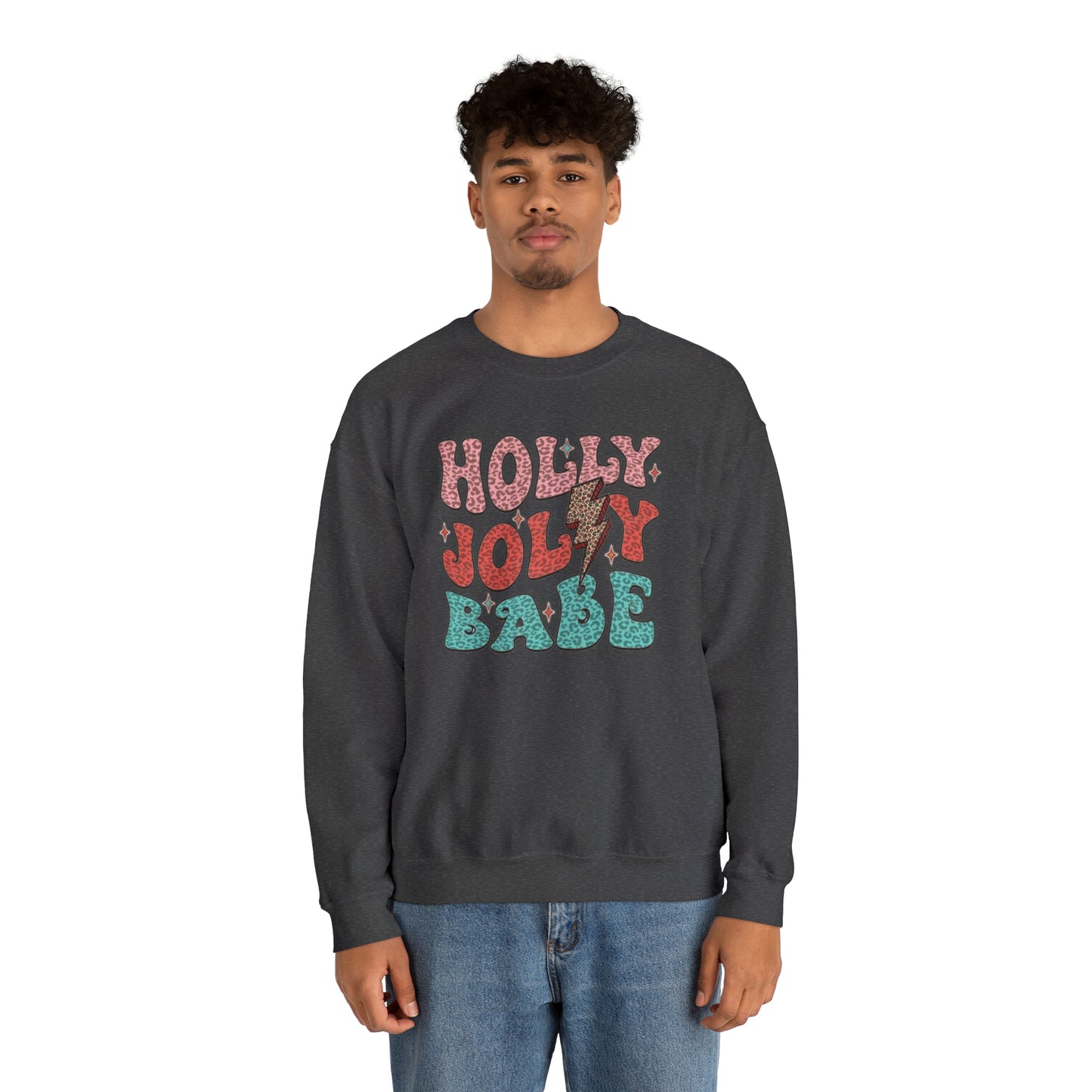 Holly Jolly Babe Unisex Heavy Blend™ Crewneck Sweatshirt