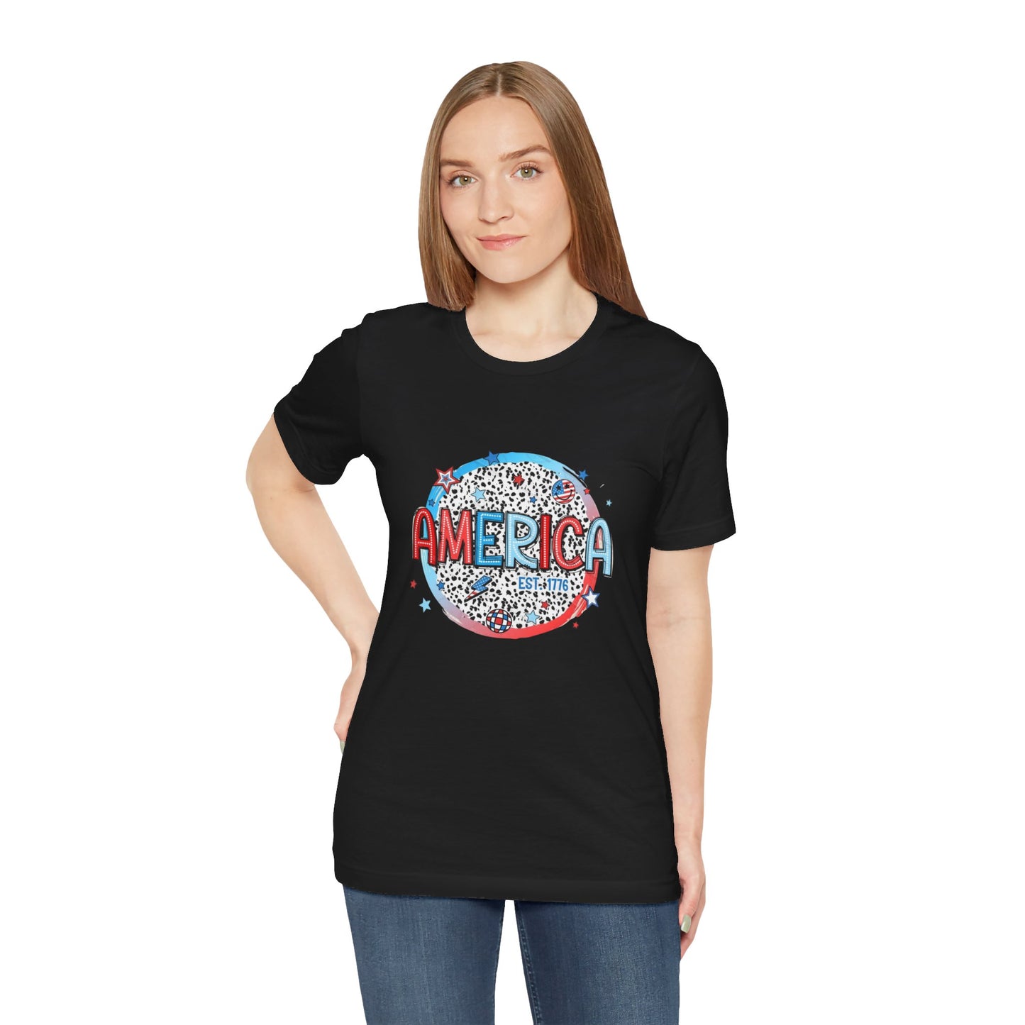 America Est 1776 Unisex Jersey Short Sleeve Tee