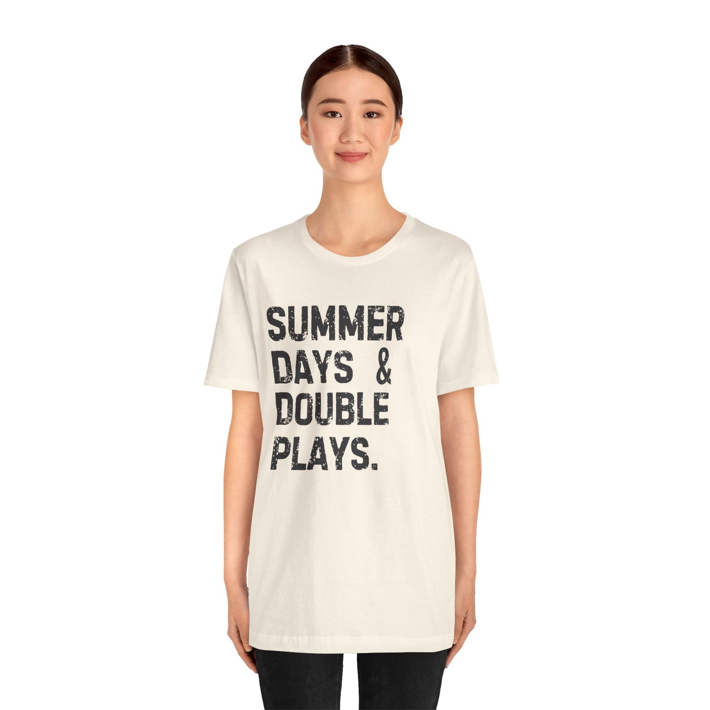 Summer Days & Double Plays Unisex Jersey Short Sleeve Tee