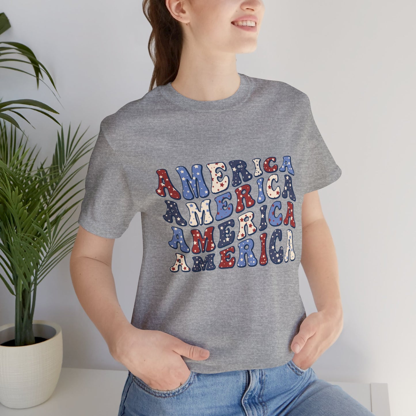 America America Unisex Jersey Short Sleeve Tee