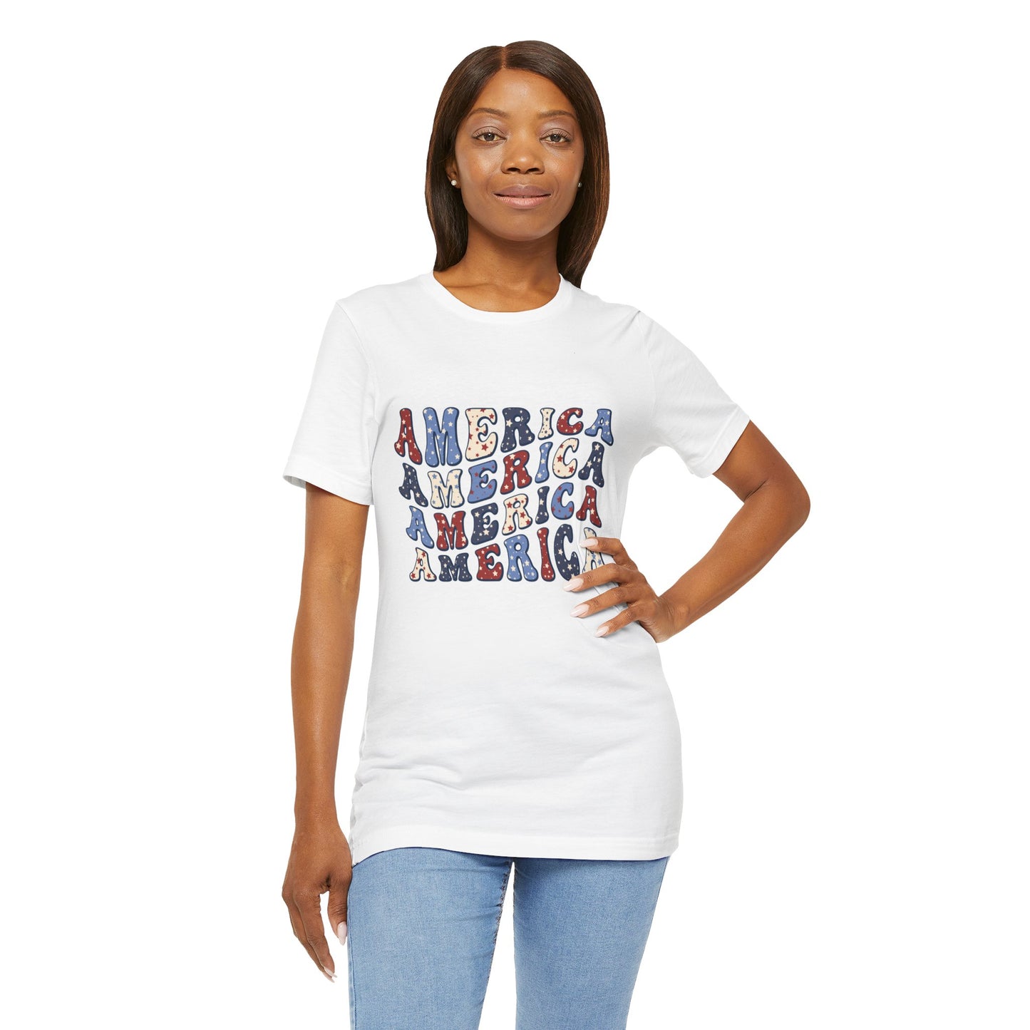 America America Unisex Jersey Short Sleeve Tee