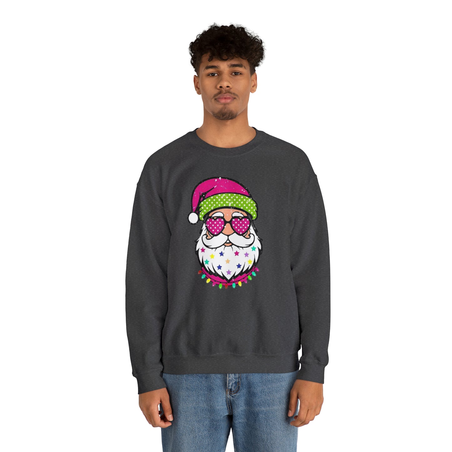 Colorful Santa Unisex Heavy Blend™ Crewneck Sweatshirt