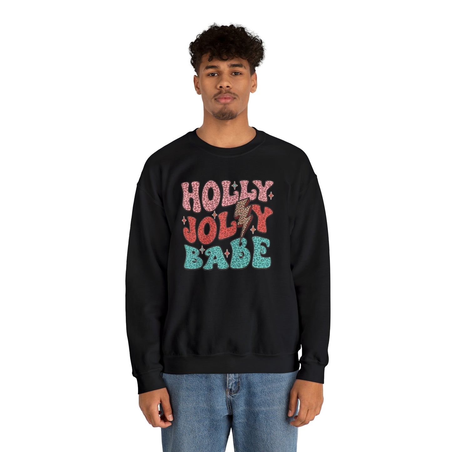 Holly Jolly Babe Unisex Heavy Blend™ Crewneck Sweatshirt