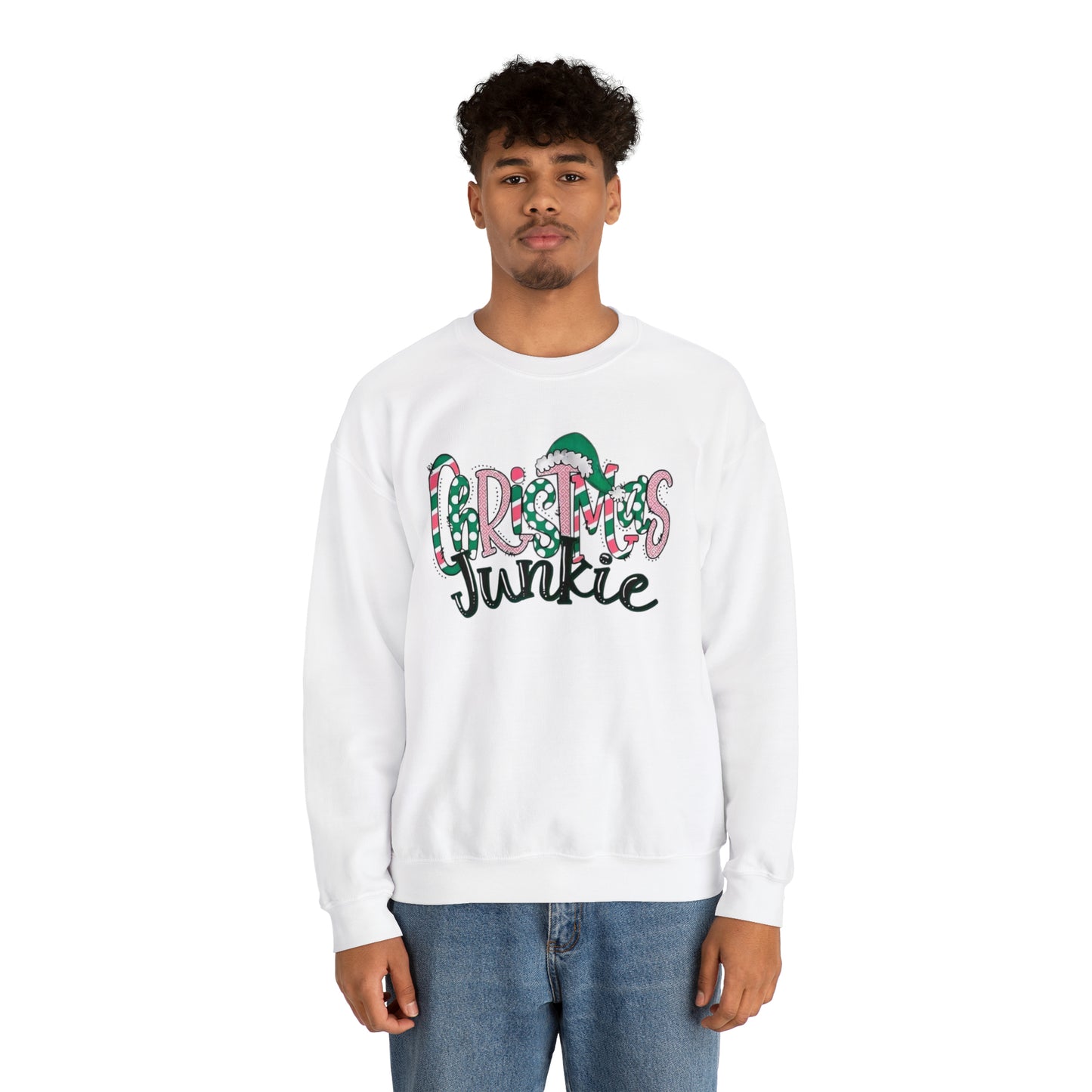 Christmas Junkie Unisex Heavy Blend™ Crewneck Sweatshirt