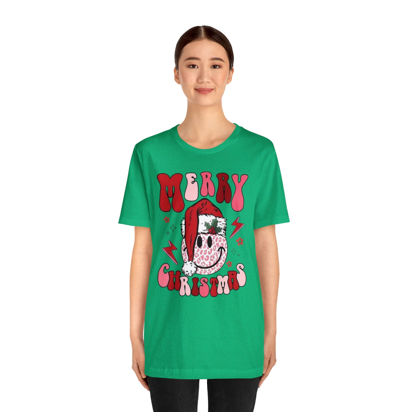 Smiley Christmas Unisex Jersey Short Sleeve Tee