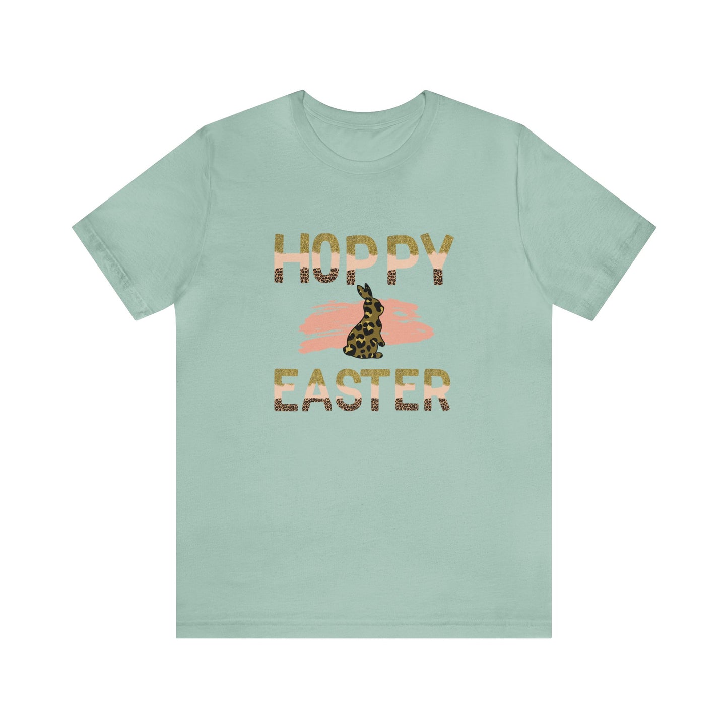 Hoppy Easter Leopard Unisex Jersey Short Sleeve Tee