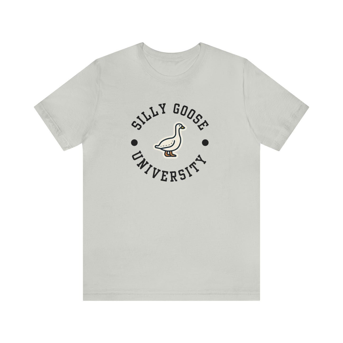 Silly Goose University Unisex Jersey Short Sleeve Tee