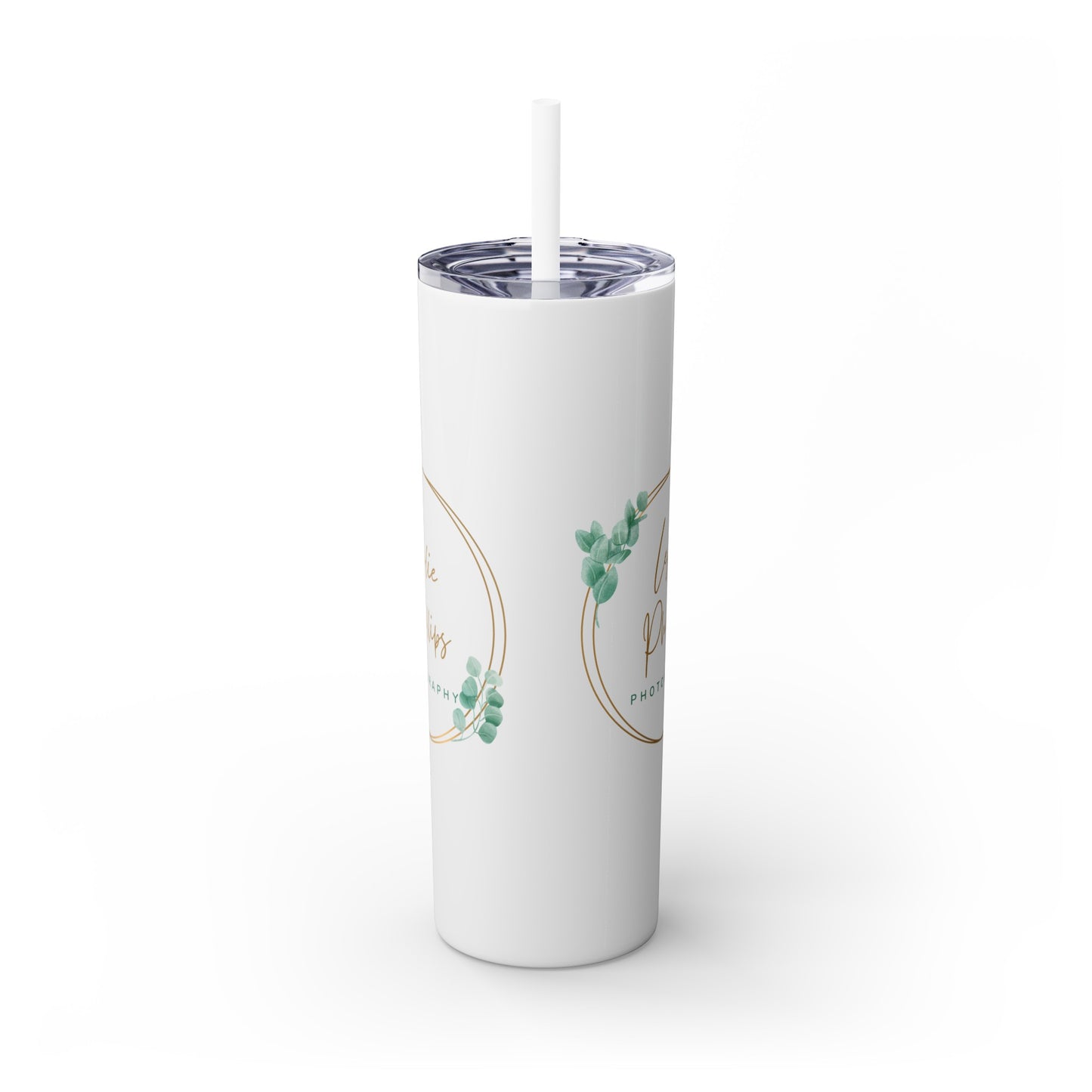 Leslie Phillips Photography Skinny Tumbler with Straw, 20oz