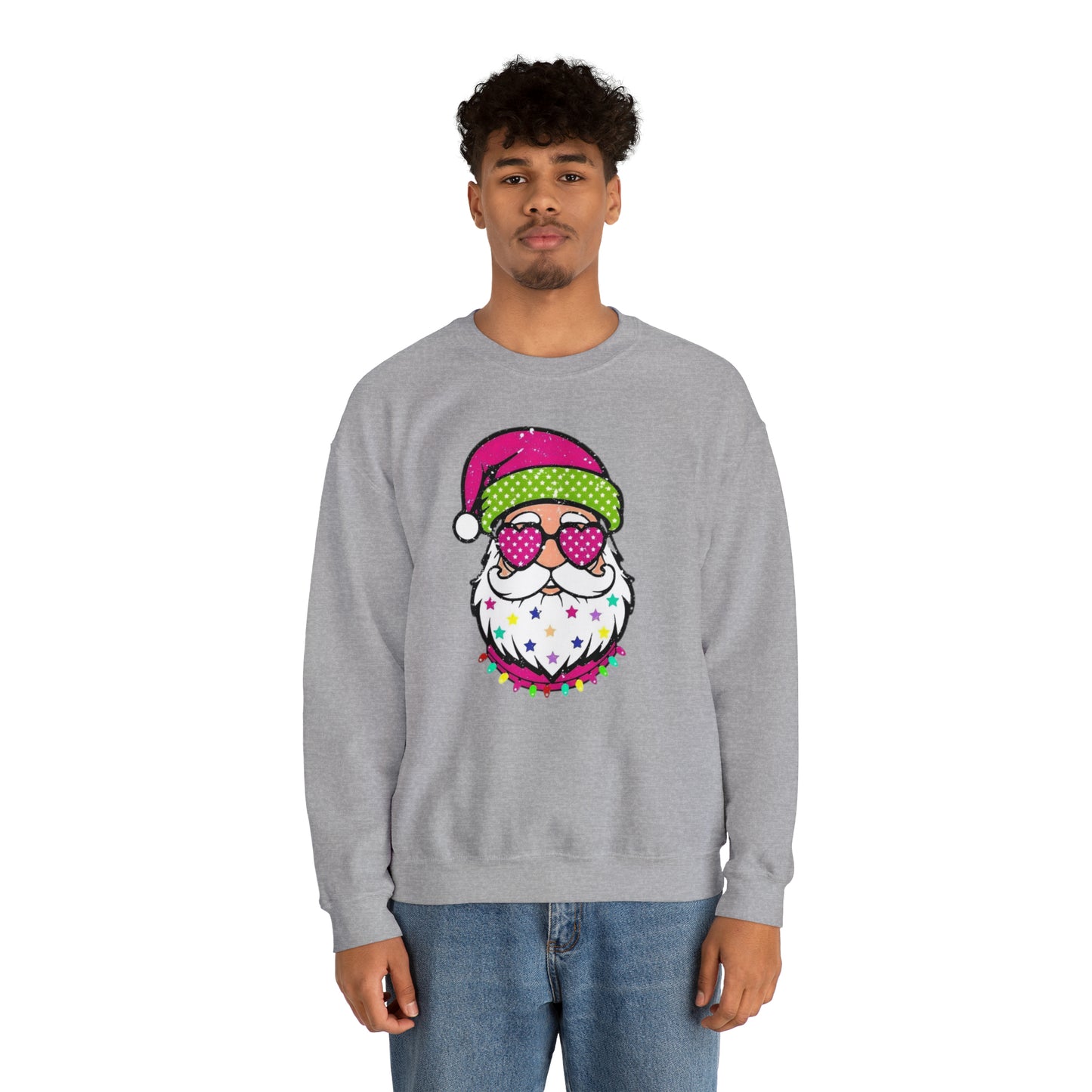 Colorful Santa Unisex Heavy Blend™ Crewneck Sweatshirt