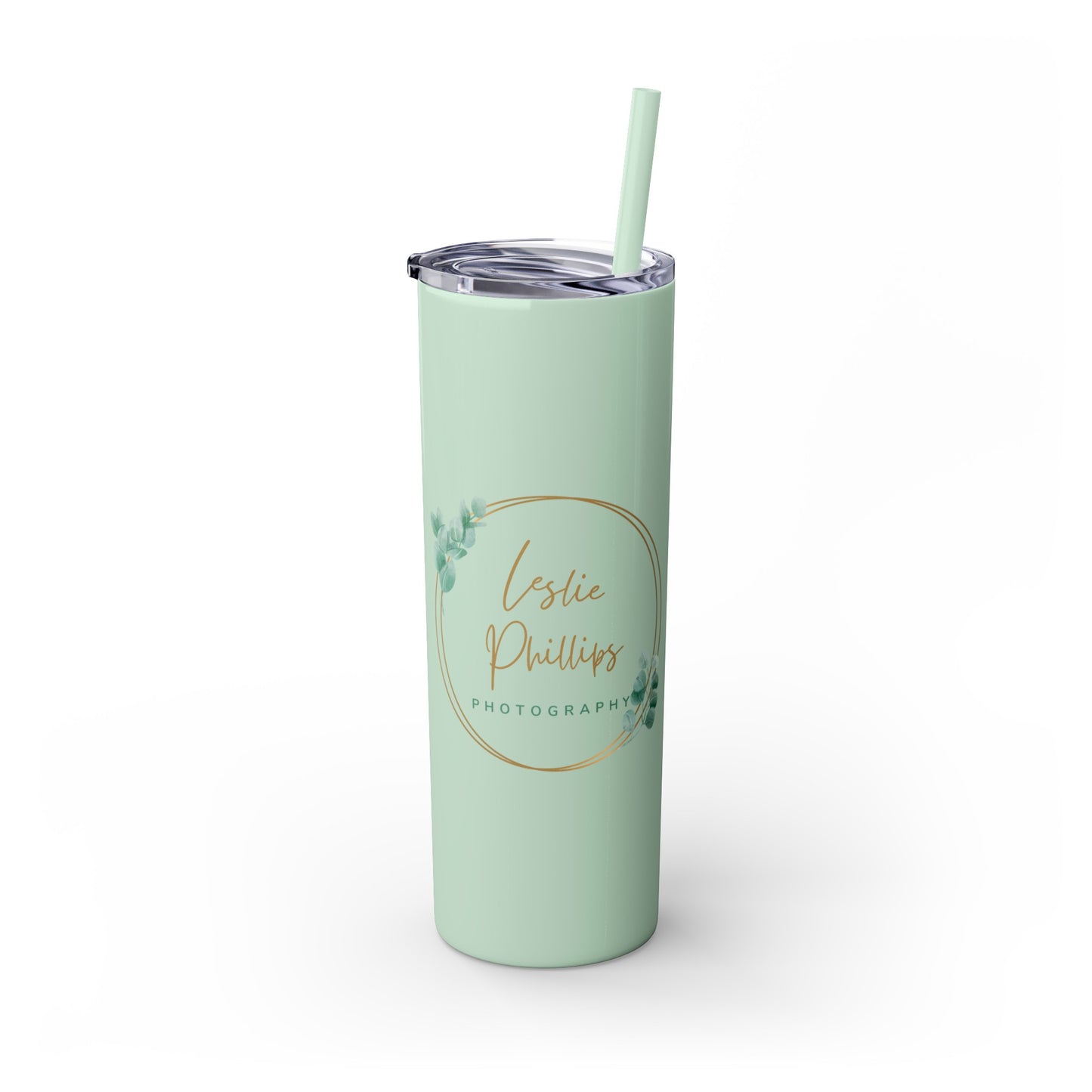 Leslie Phillips Photography Skinny Tumbler with Straw, 20oz