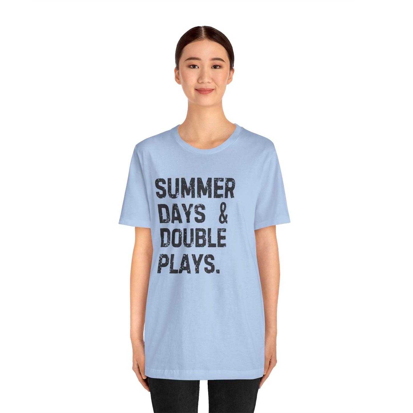 Summer Days & Double Plays Unisex Jersey Short Sleeve Tee