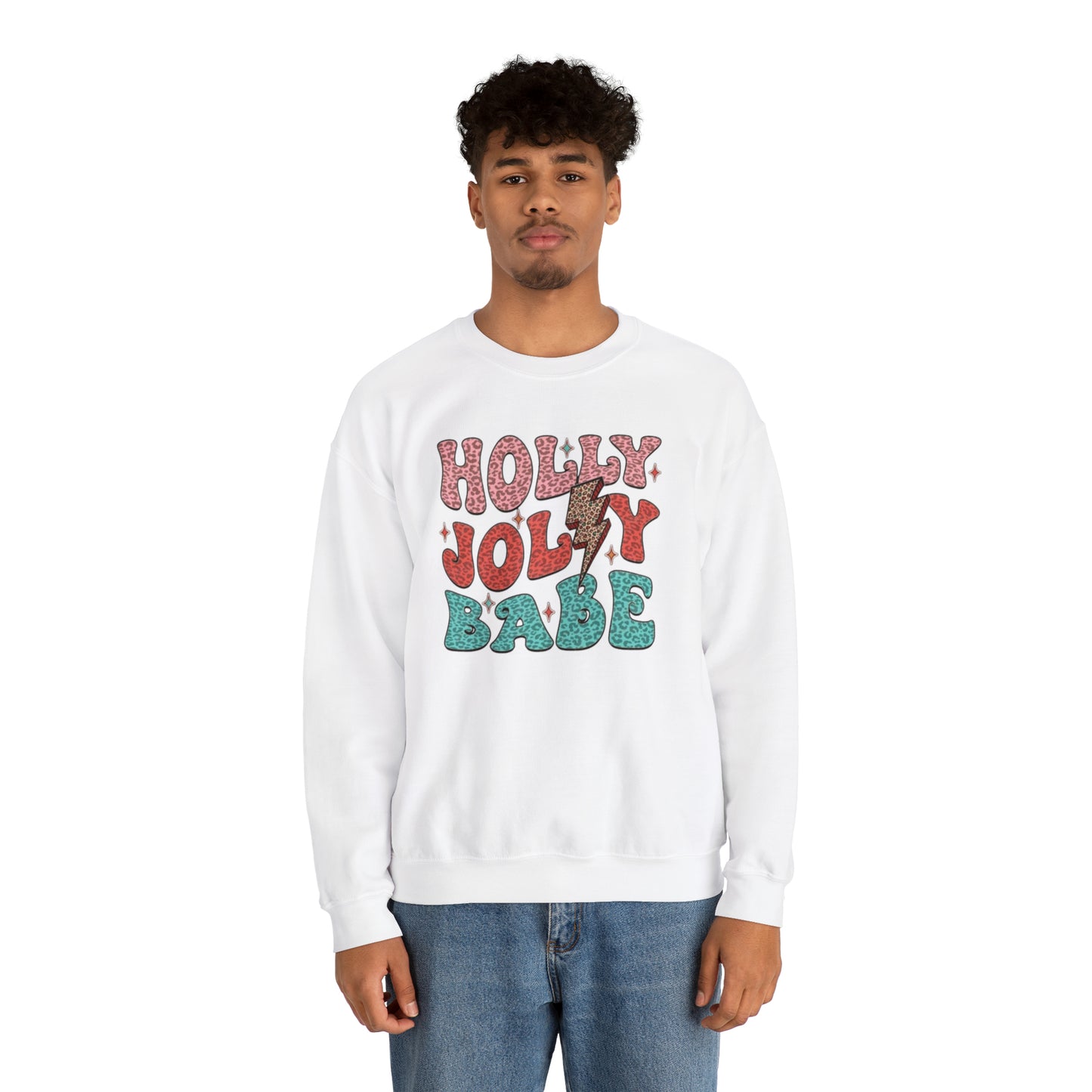 Holly Jolly Babe Unisex Heavy Blend™ Crewneck Sweatshirt