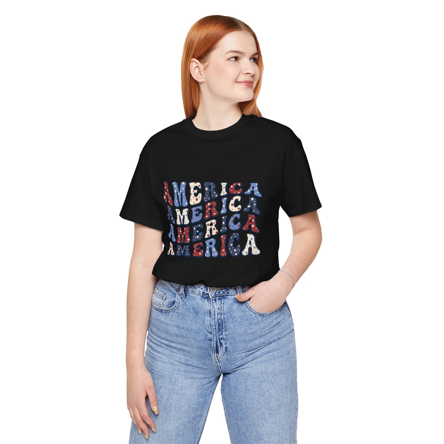 America America Unisex Jersey Short Sleeve Tee