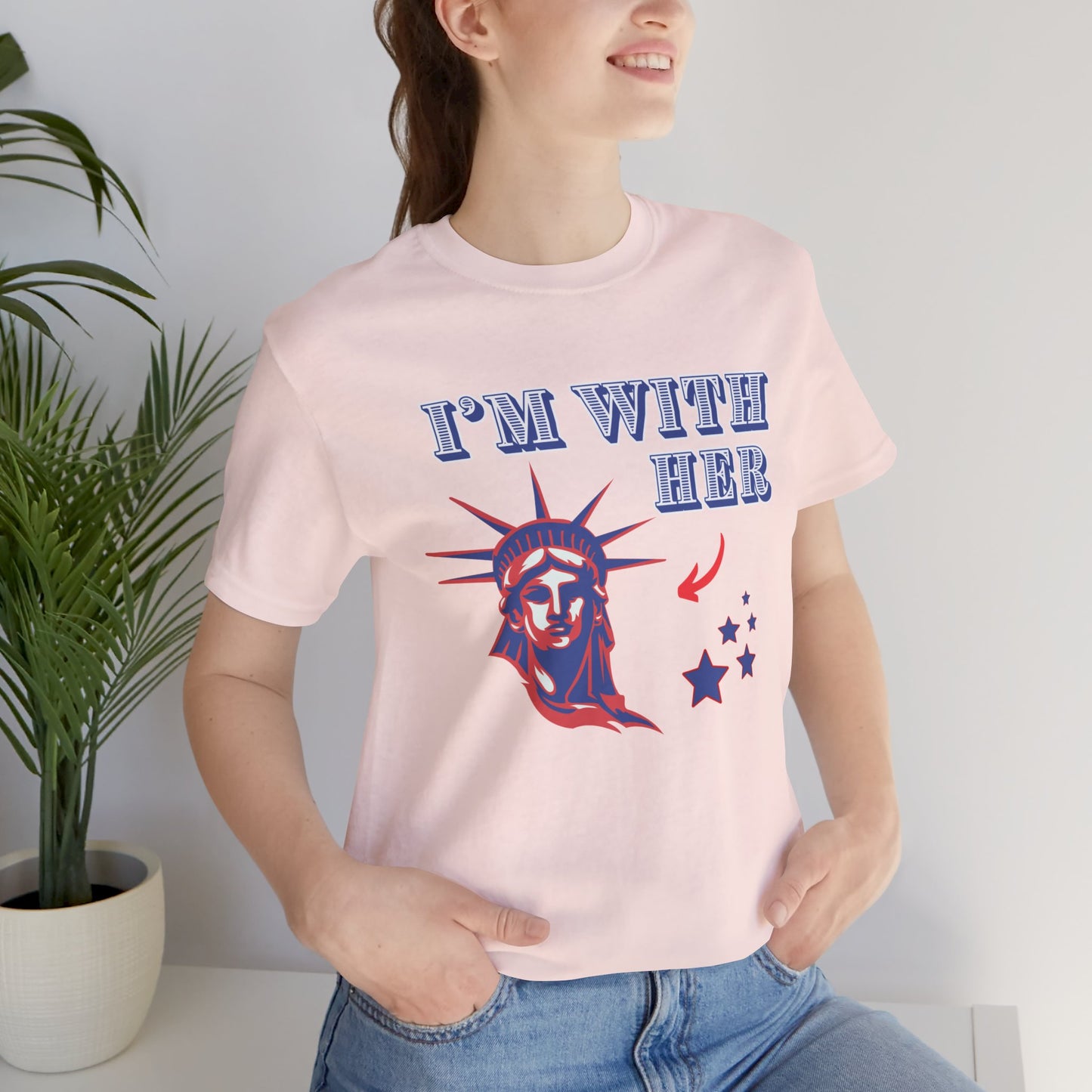 I’m With Her Unisex Jersey Short Sleeve Tee