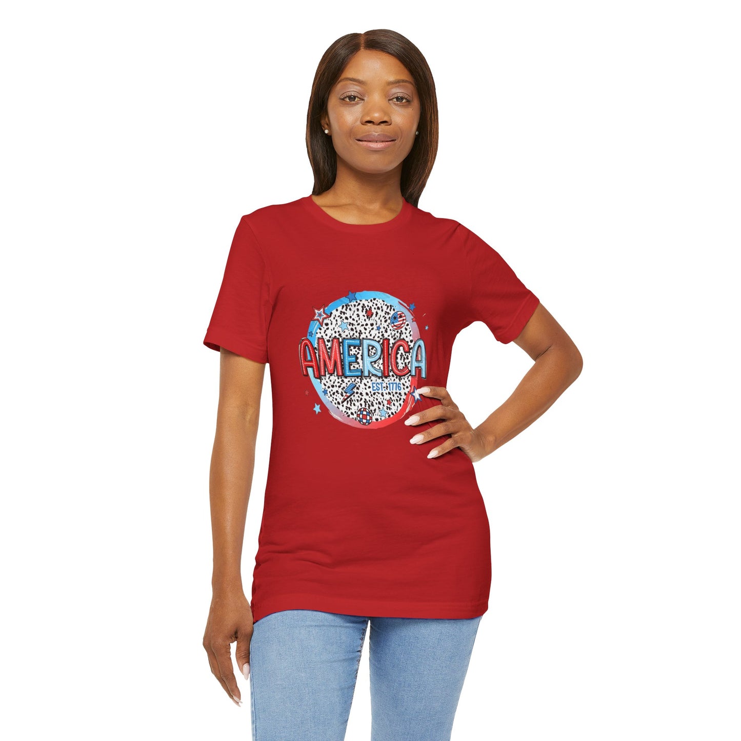 America Est 1776 Unisex Jersey Short Sleeve Tee