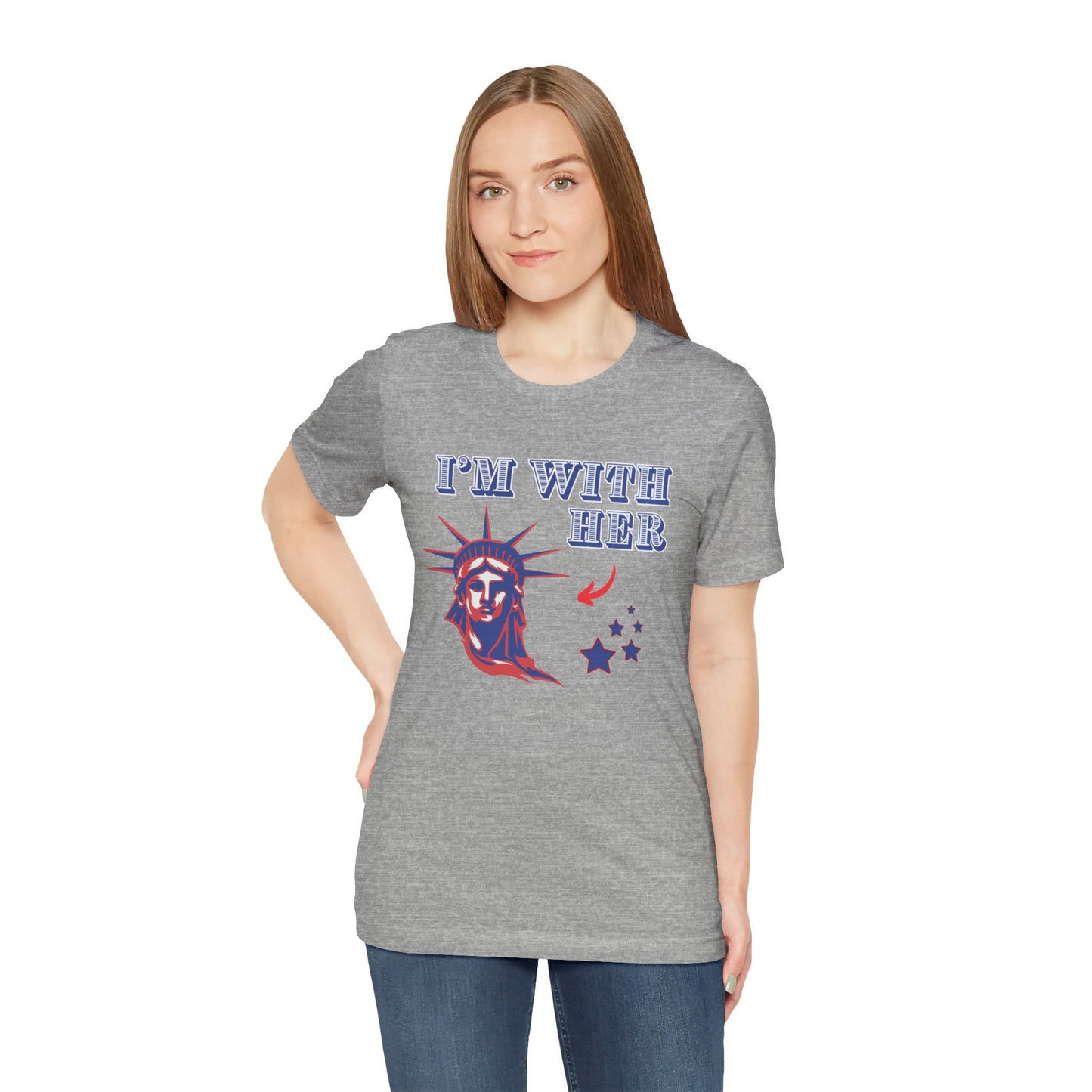 I’m With Her Unisex Jersey Short Sleeve Tee