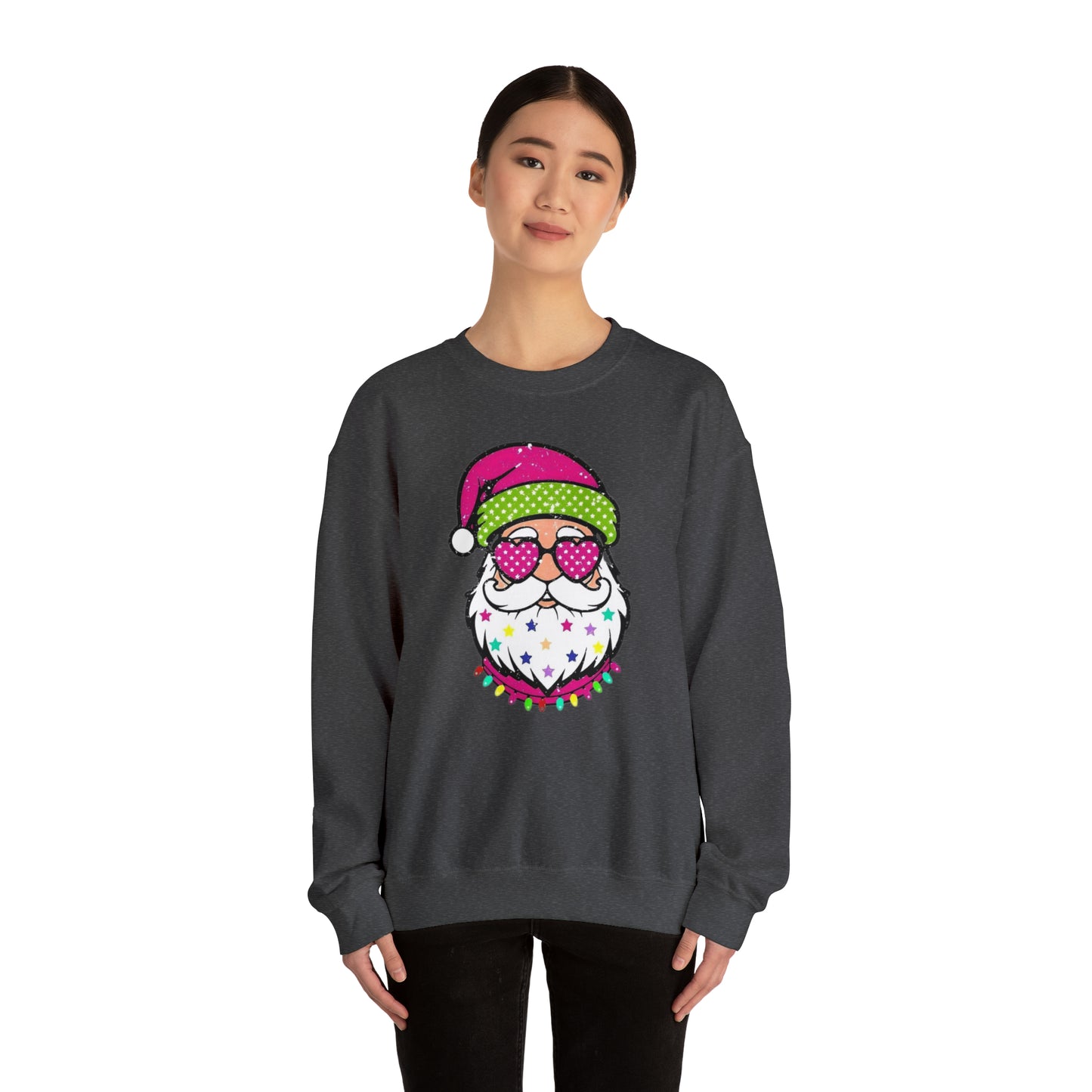 Colorful Santa Unisex Heavy Blend™ Crewneck Sweatshirt