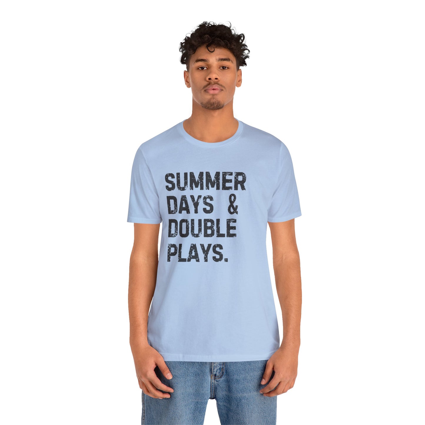 Summer Days & Double Plays Unisex Jersey Short Sleeve Tee