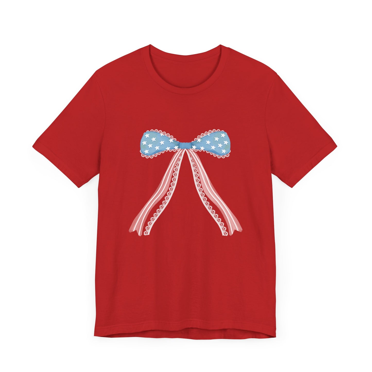 Patriotic Bow Unisex Jersey Short Sleeve Tee