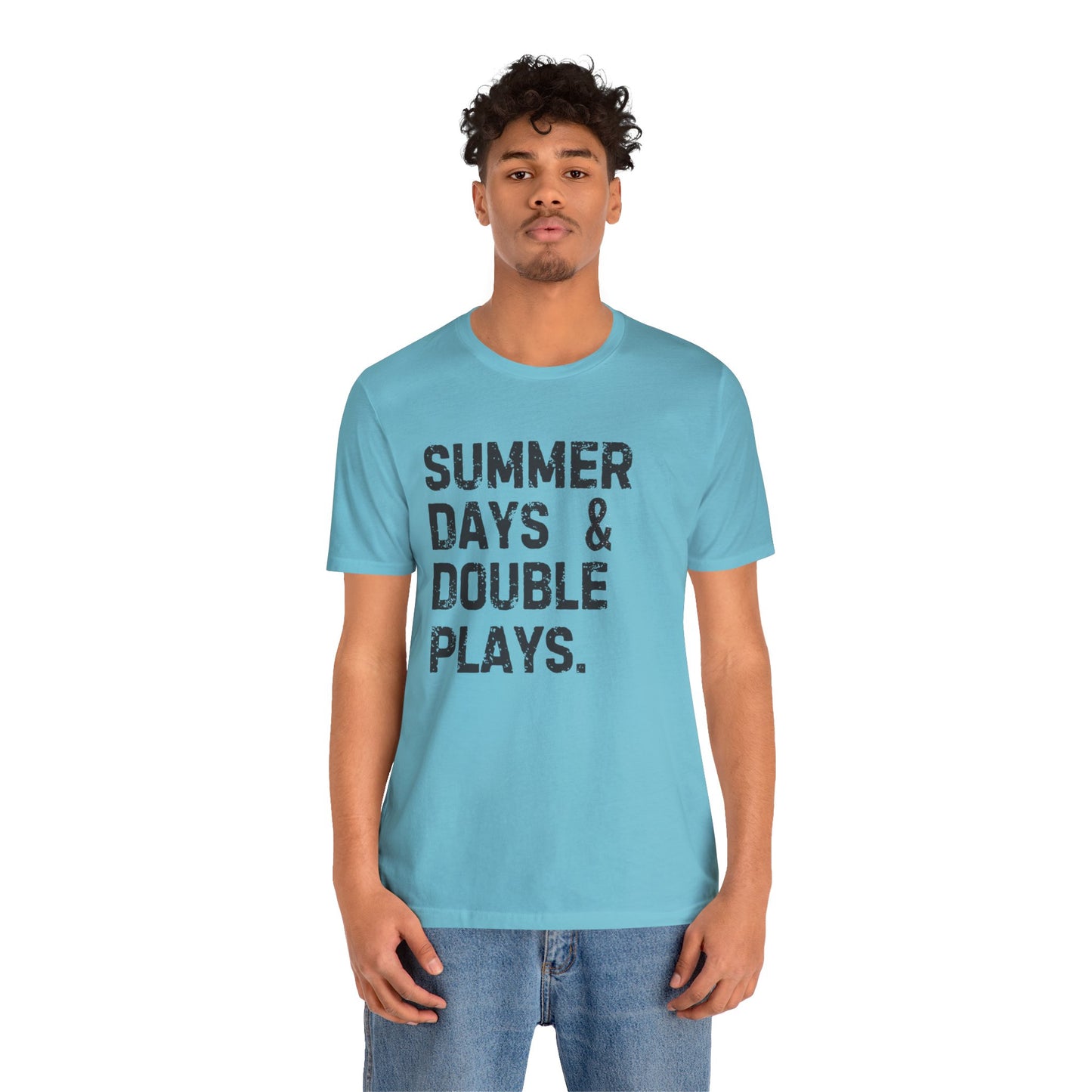 Summer Days & Double Plays Unisex Jersey Short Sleeve Tee