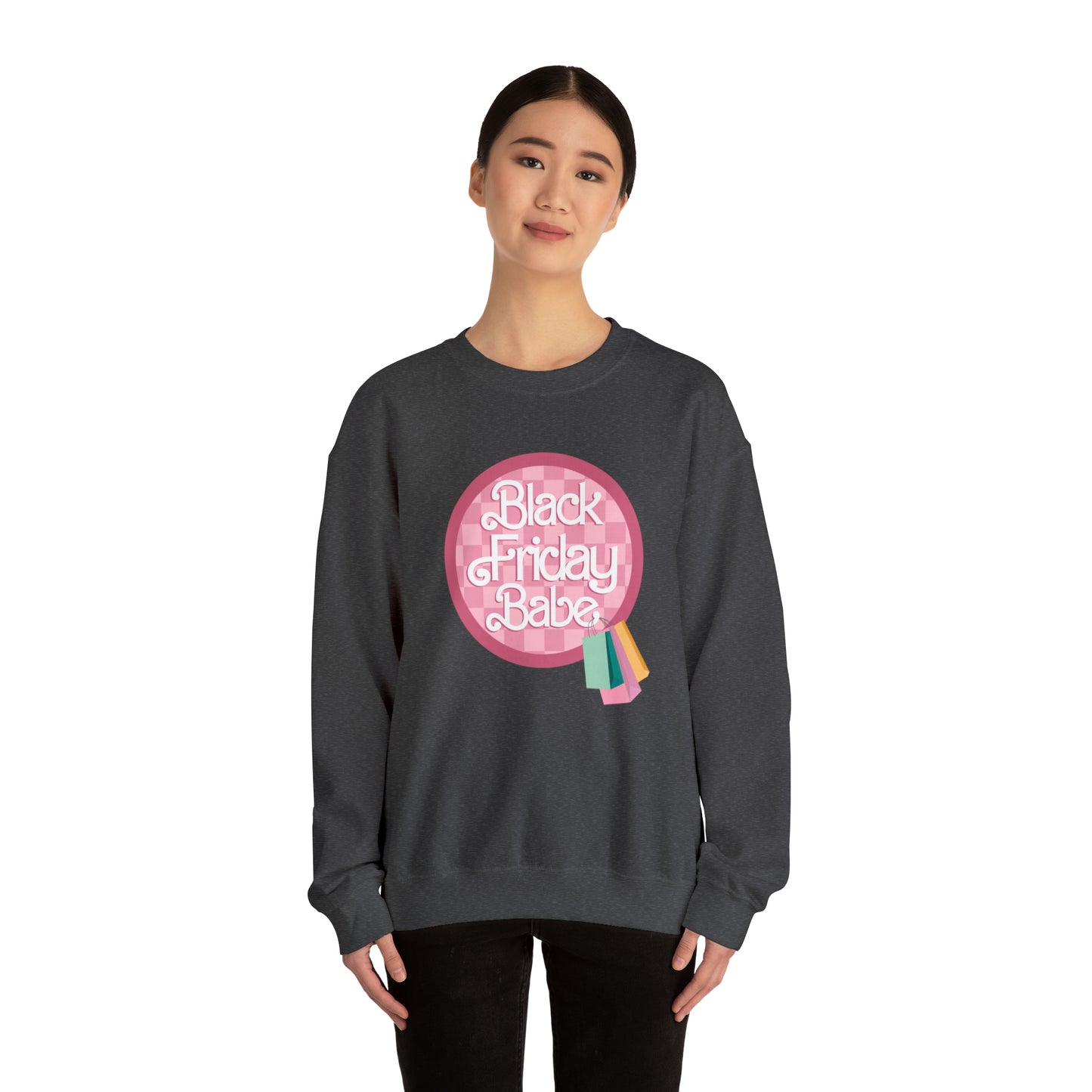 Black Friday Babe Unisex Heavy Blend™ Crewneck Sweatshirt