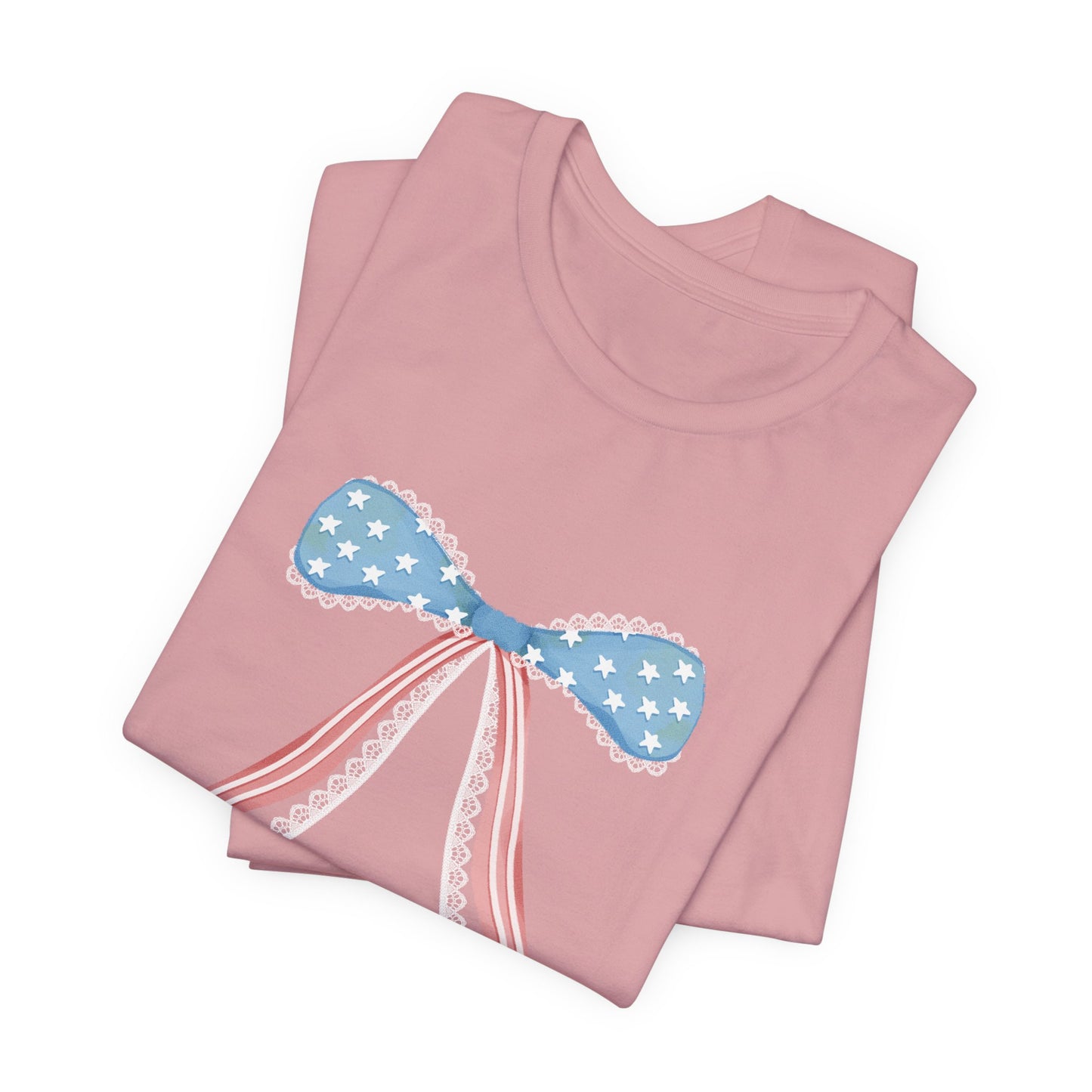 Patriotic Bow Unisex Jersey Short Sleeve Tee