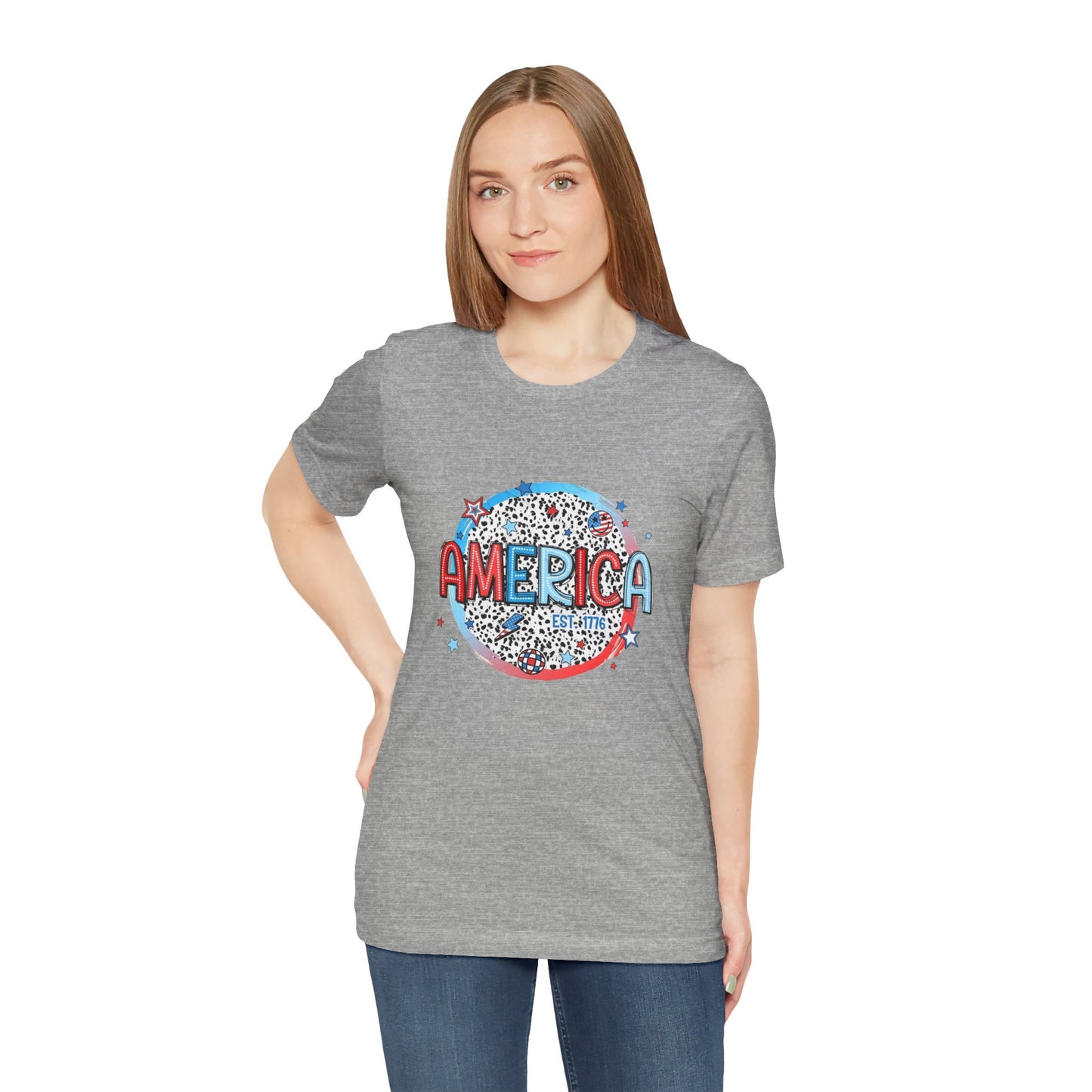 America Est 1776 Unisex Jersey Short Sleeve Tee