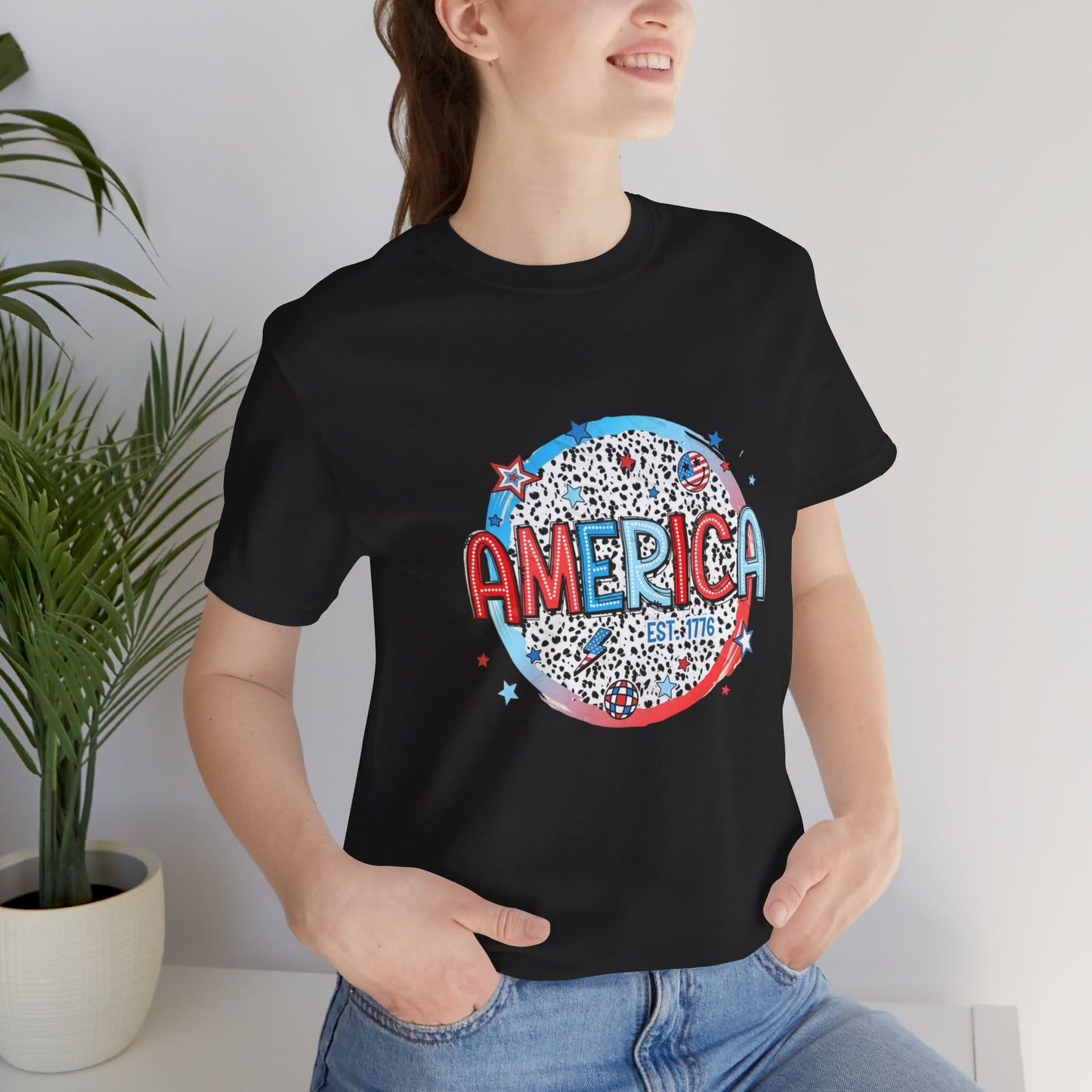 America Est 1776 Unisex Jersey Short Sleeve Tee