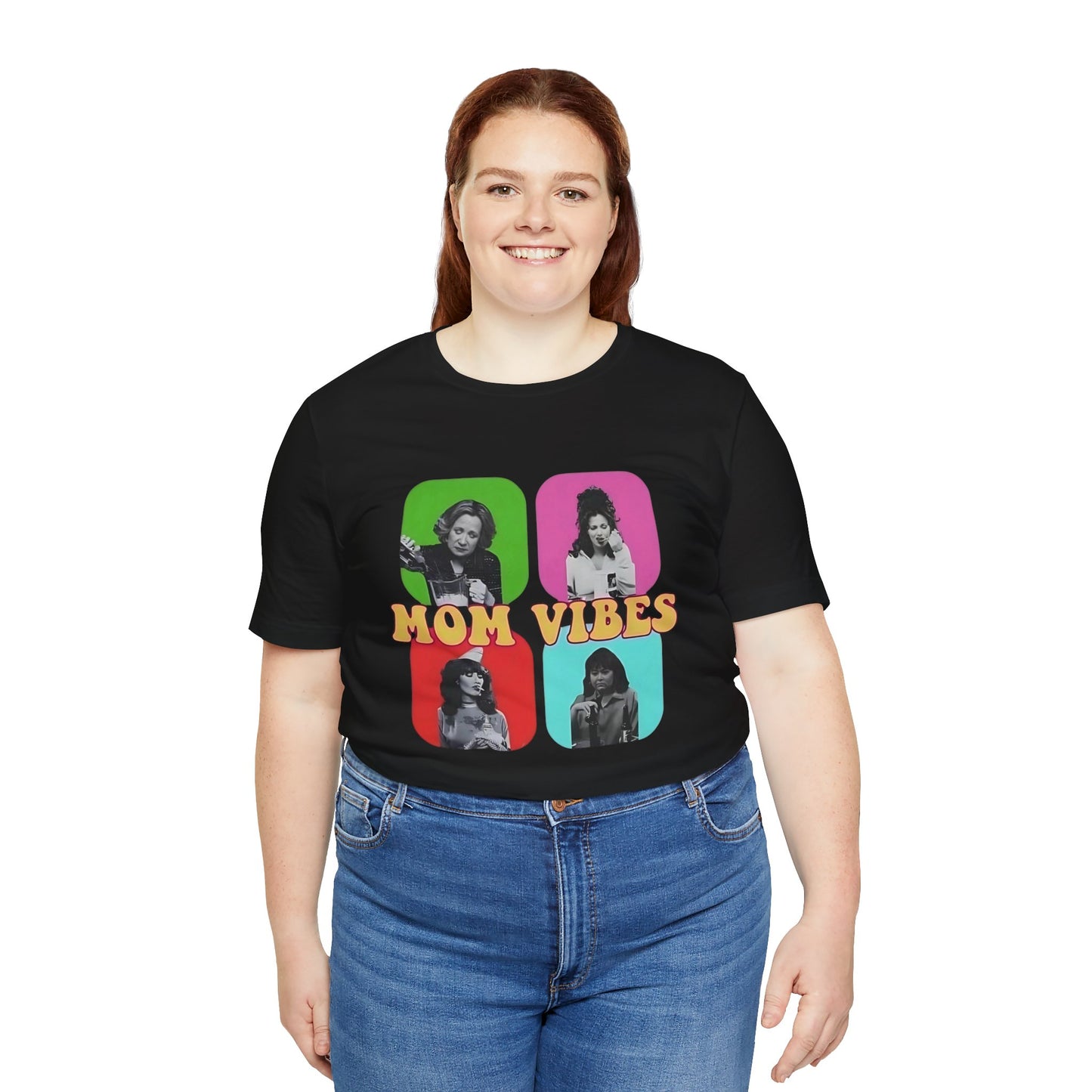 TV Mom Vibes Unisex Jersey Short Sleeve Tee