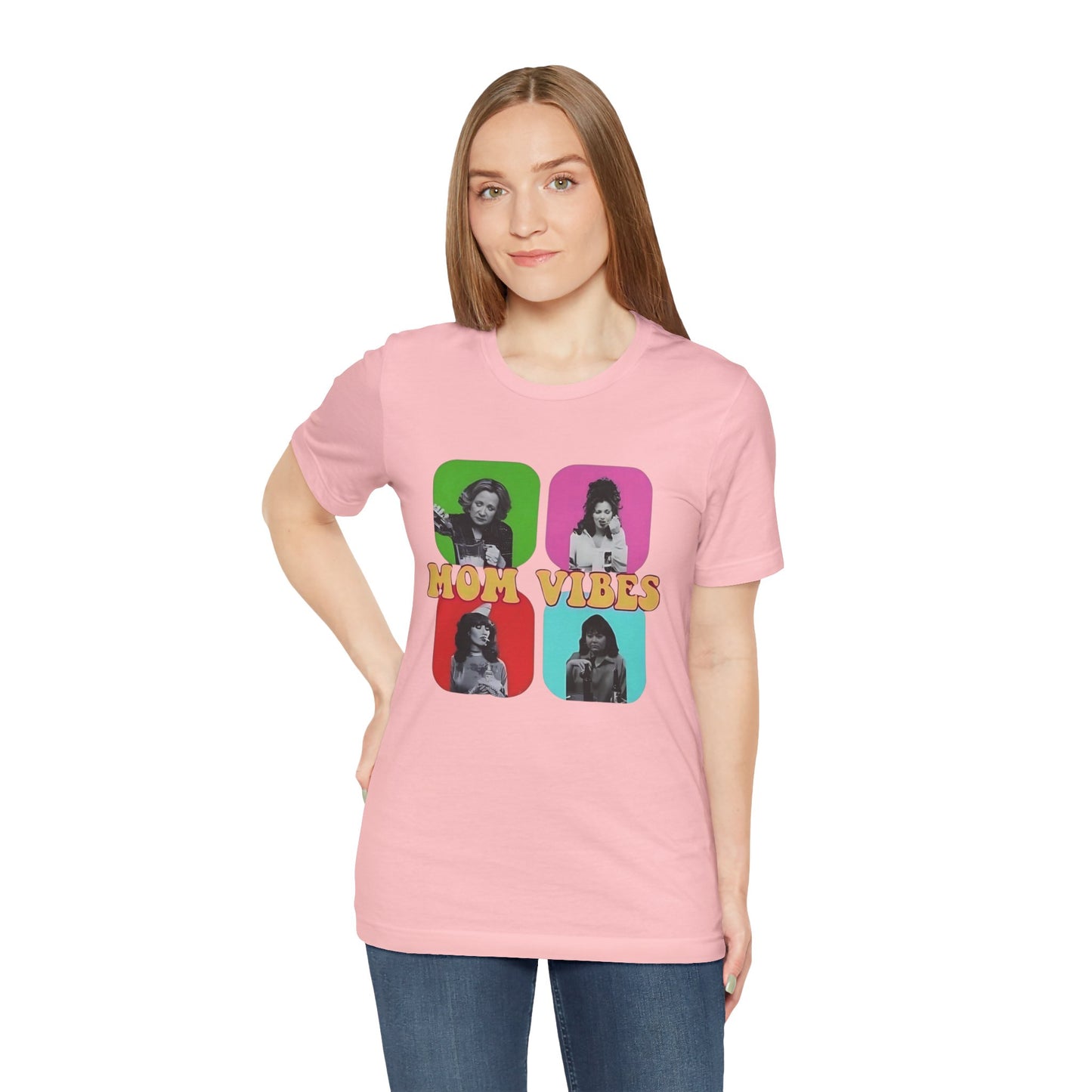 TV Mom Vibes Unisex Jersey Short Sleeve Tee