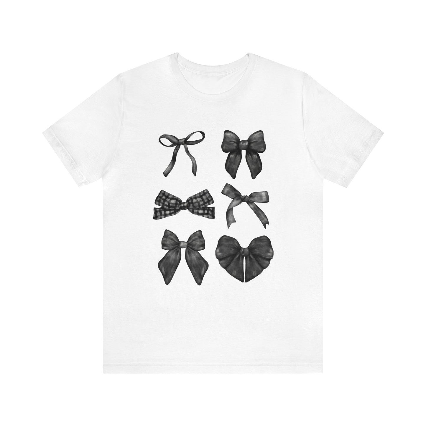 Black Bow Coquette Design Unisex Jersey Short Sleeve Tee