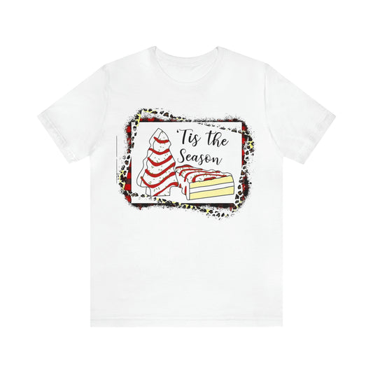 Christmas Tree Cake Unisex Jersey Short Sleeve Tee