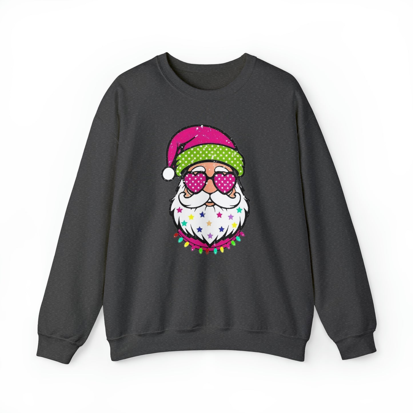 Colorful Santa Unisex Heavy Blend™ Crewneck Sweatshirt