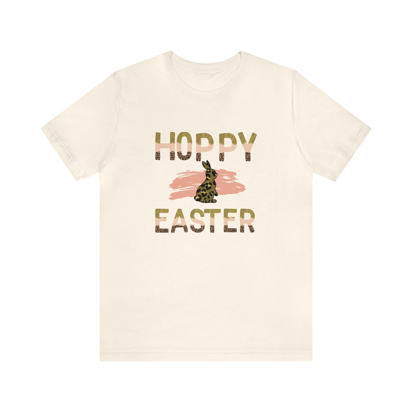 Hoppy Easter Leopard Unisex Jersey Short Sleeve Tee