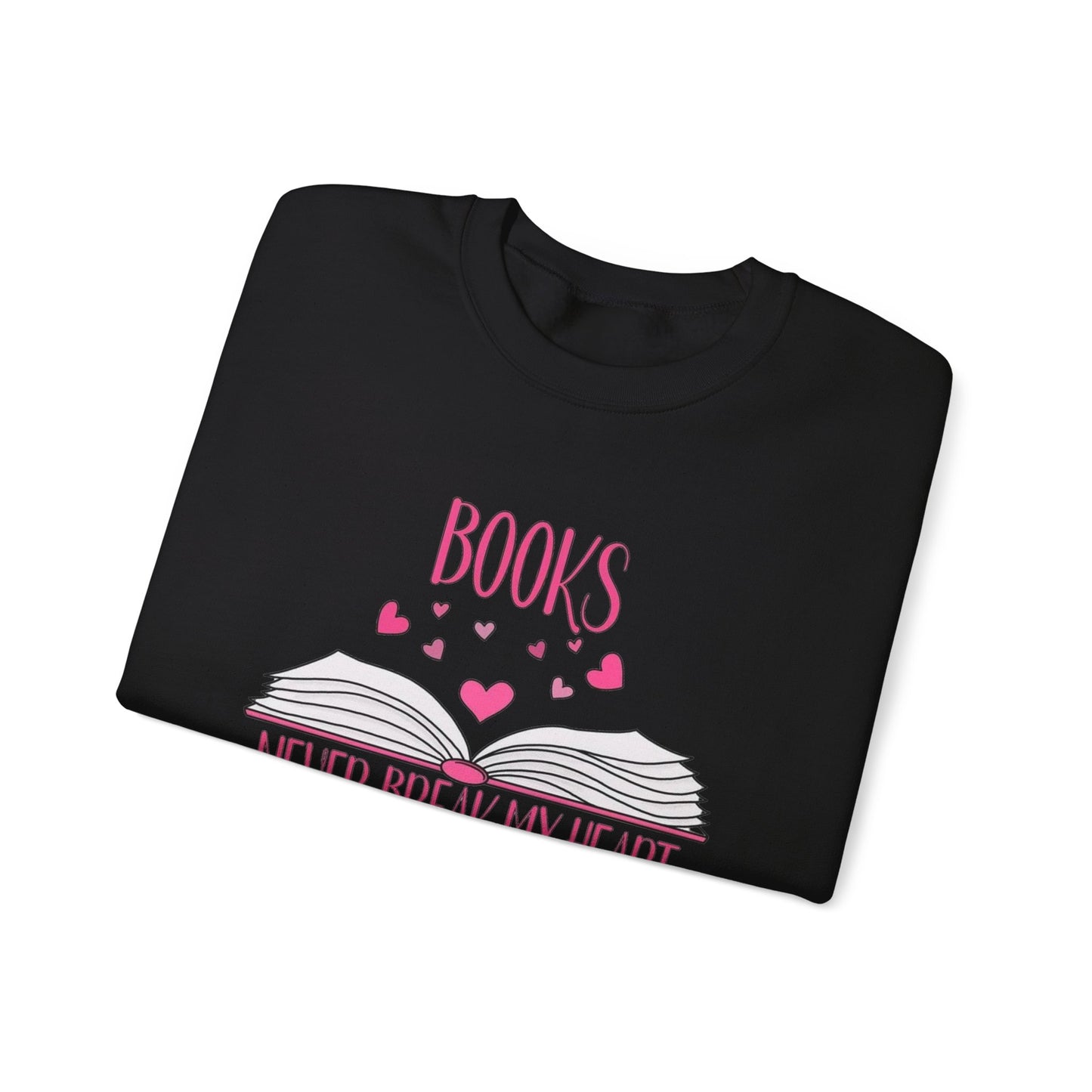 Books Never Break My Heart Unisex Heavy Blend™ Crewneck Sweatshirt