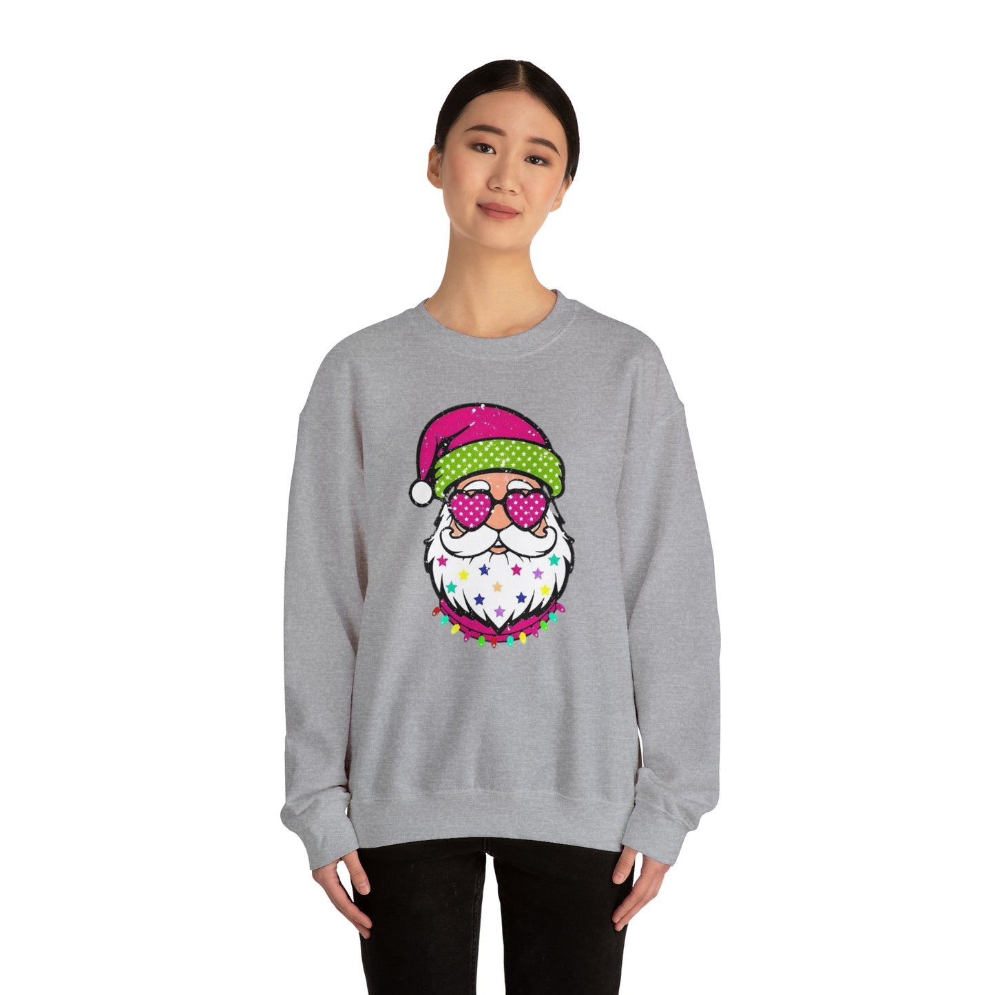 Colorful Santa Unisex Heavy Blend™ Crewneck Sweatshirt