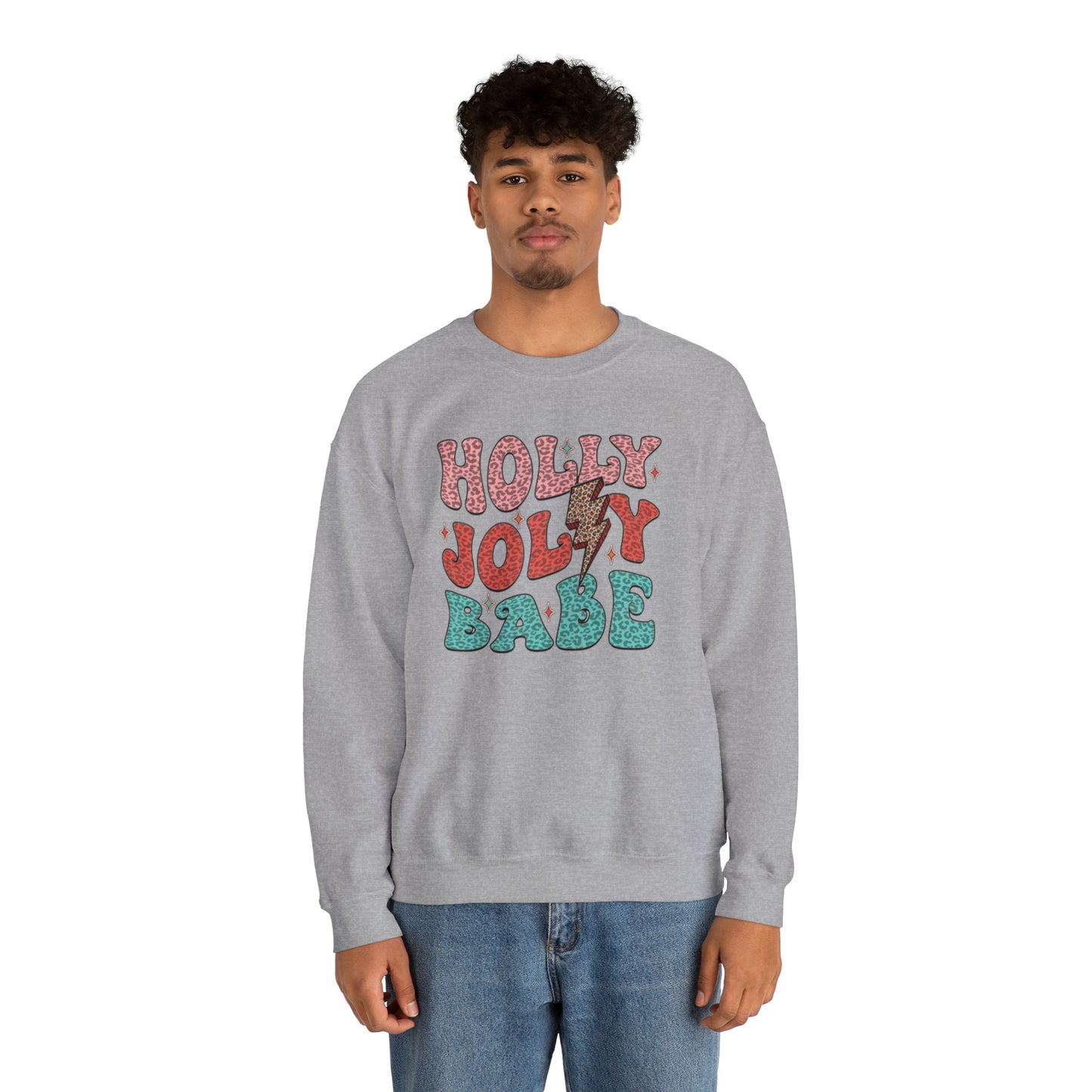 Holly Jolly Babe Unisex Heavy Blend™ Crewneck Sweatshirt