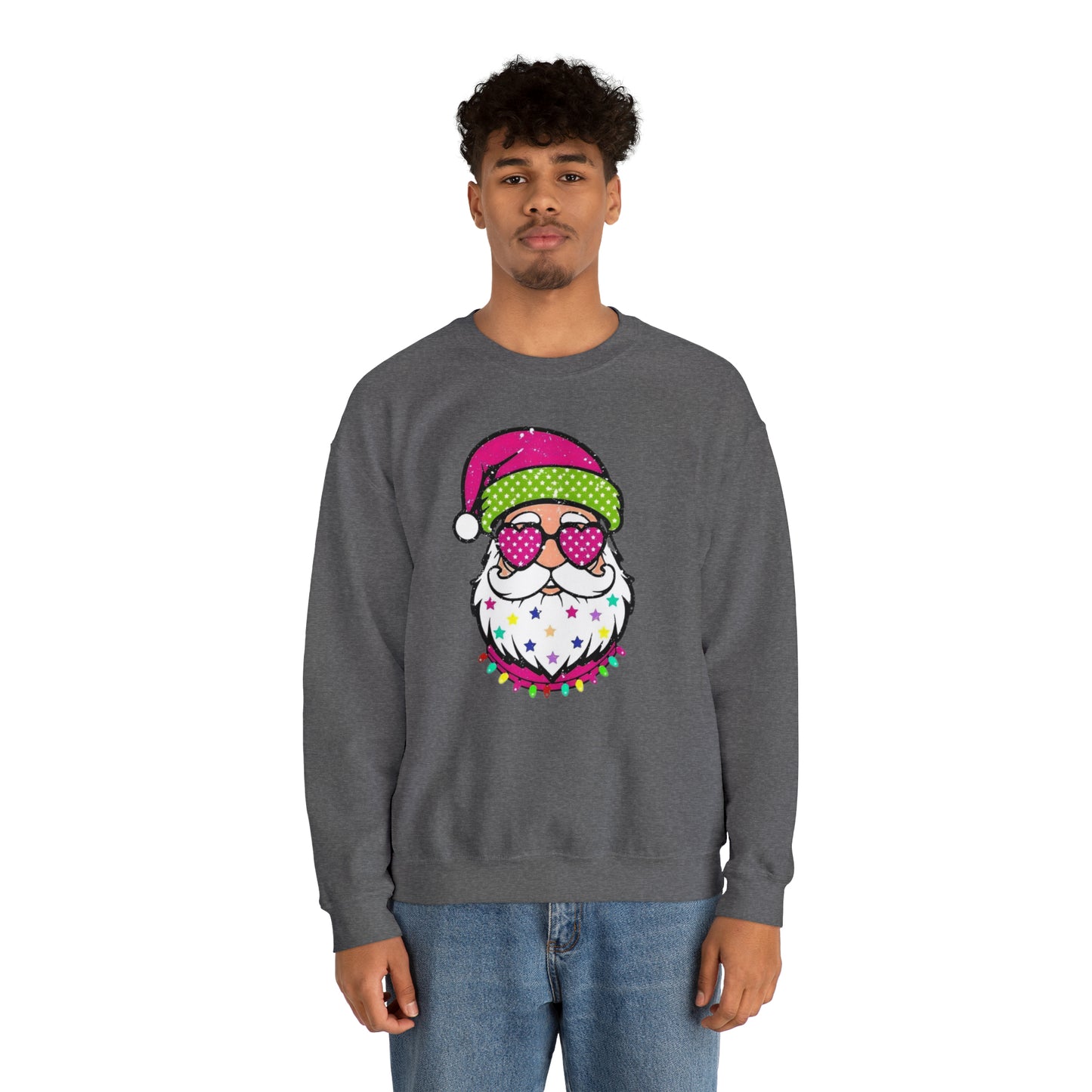 Colorful Santa Unisex Heavy Blend™ Crewneck Sweatshirt