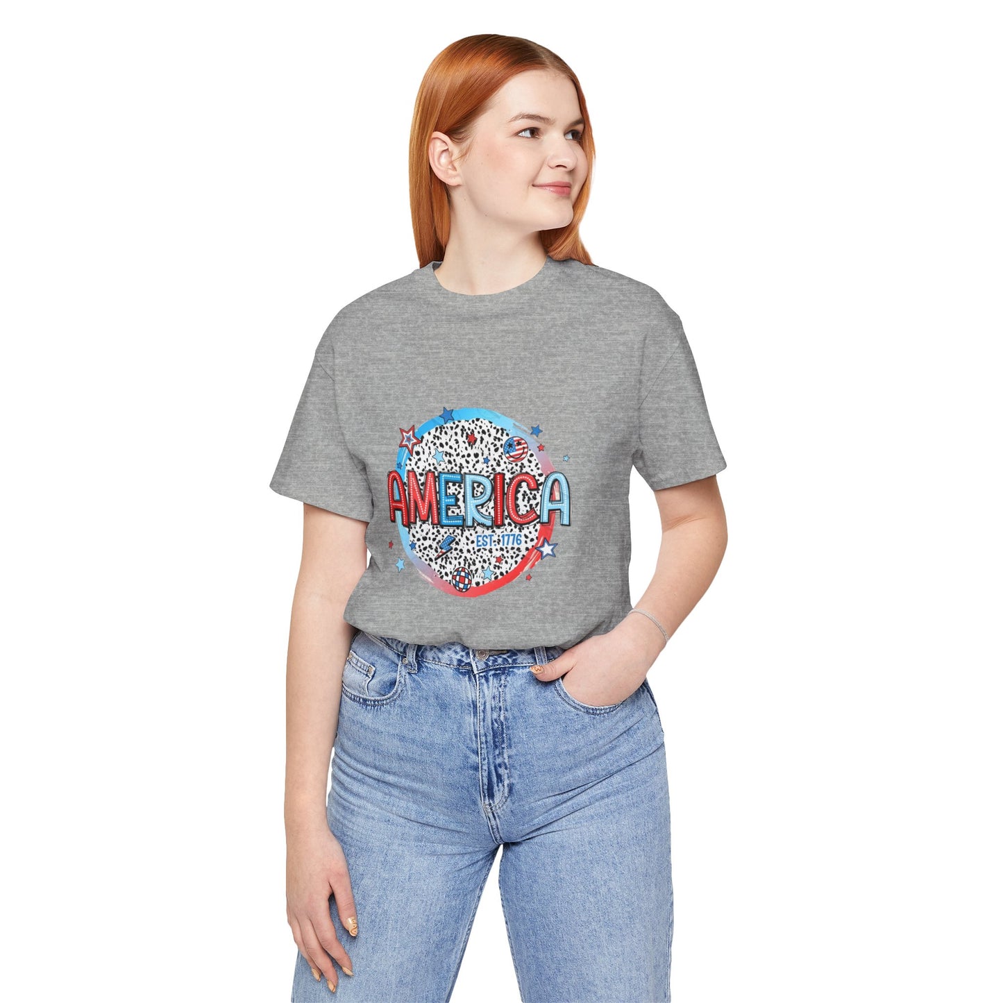 America Est 1776 Unisex Jersey Short Sleeve Tee