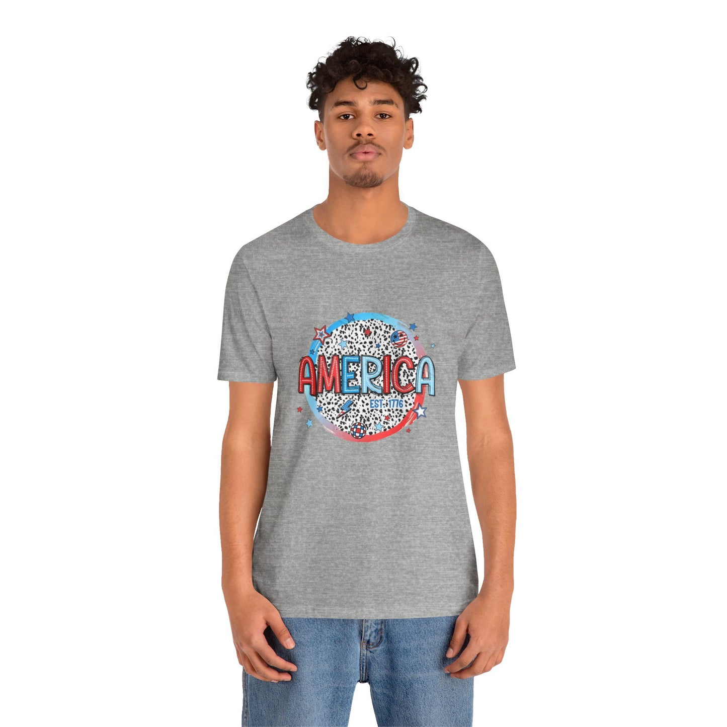 America Est 1776 Unisex Jersey Short Sleeve Tee